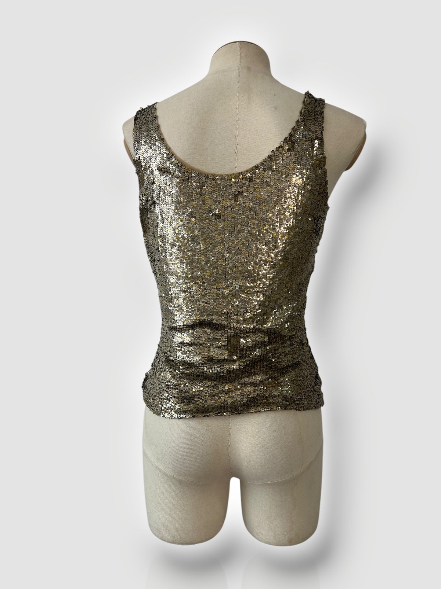 Alexander McQueen Metallic Sequin Tank Top, Spring/Summer 2003