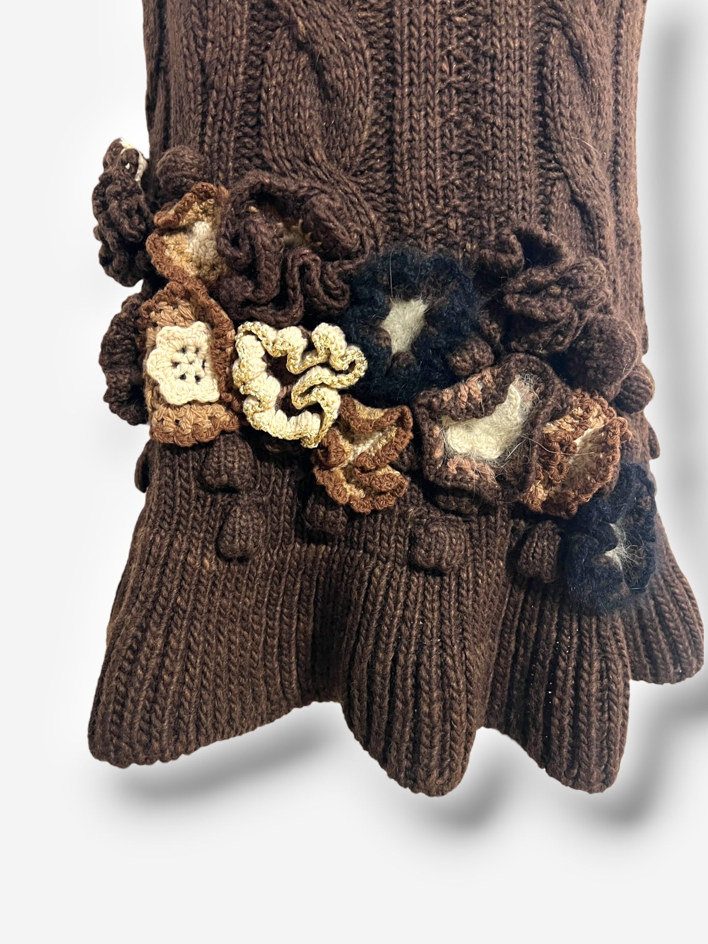Alexander McQueen Wool and Alpaca Appliqué Knit Ensemble, Fall/Winter 2005
