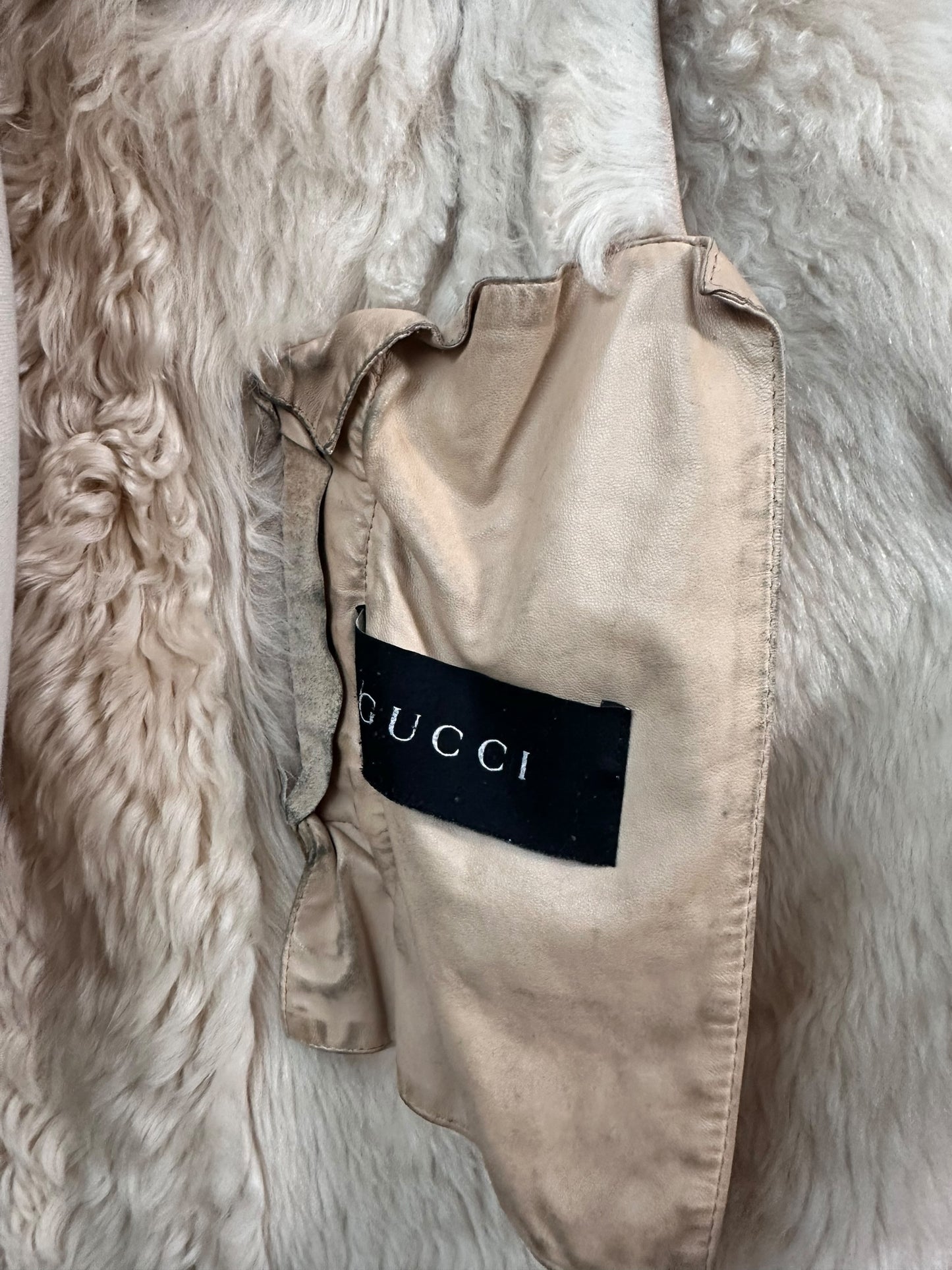 Vintage Gucci Shearling Long Coat