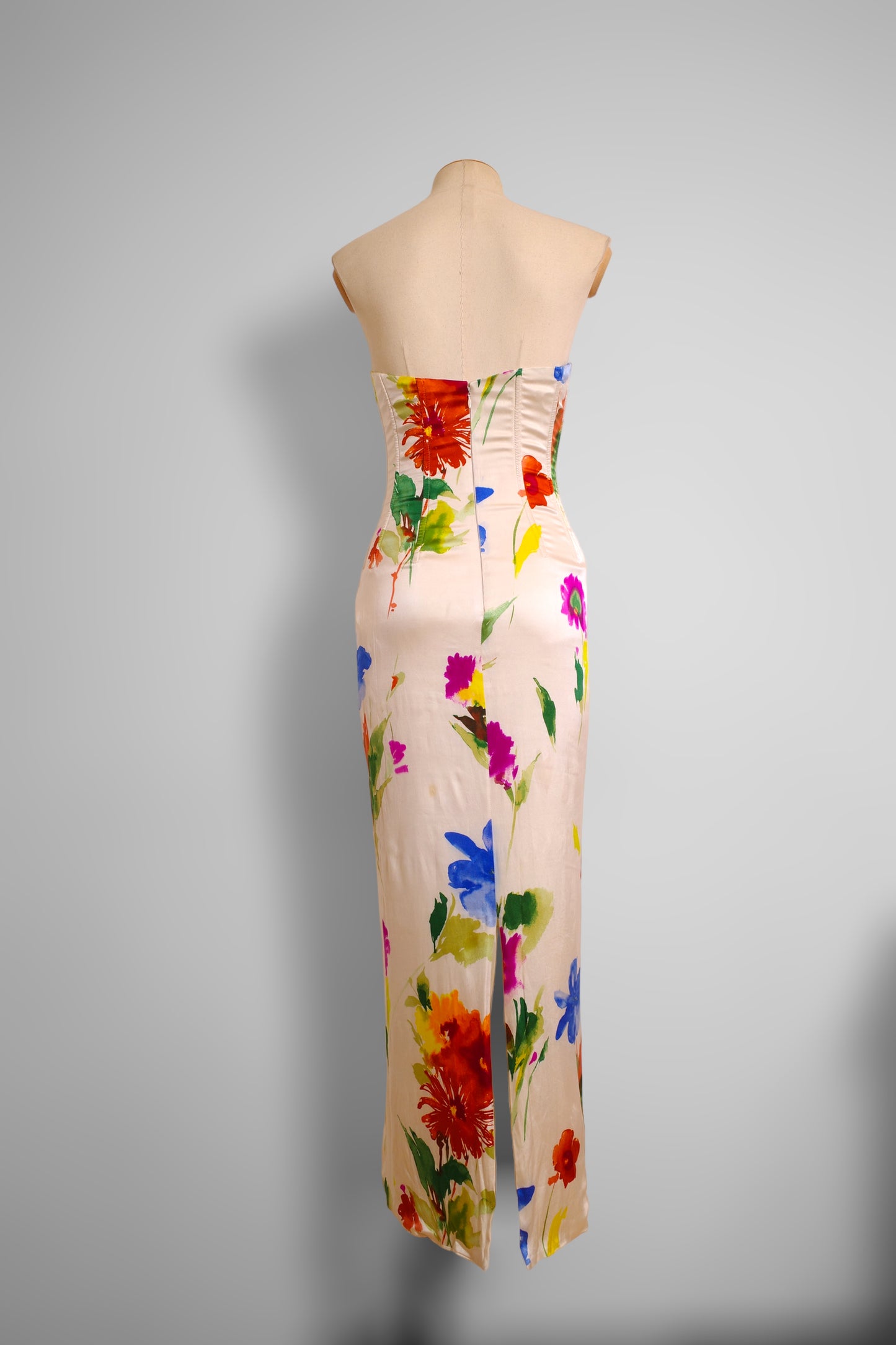 90s Dolce & Gabbana flower corset dress