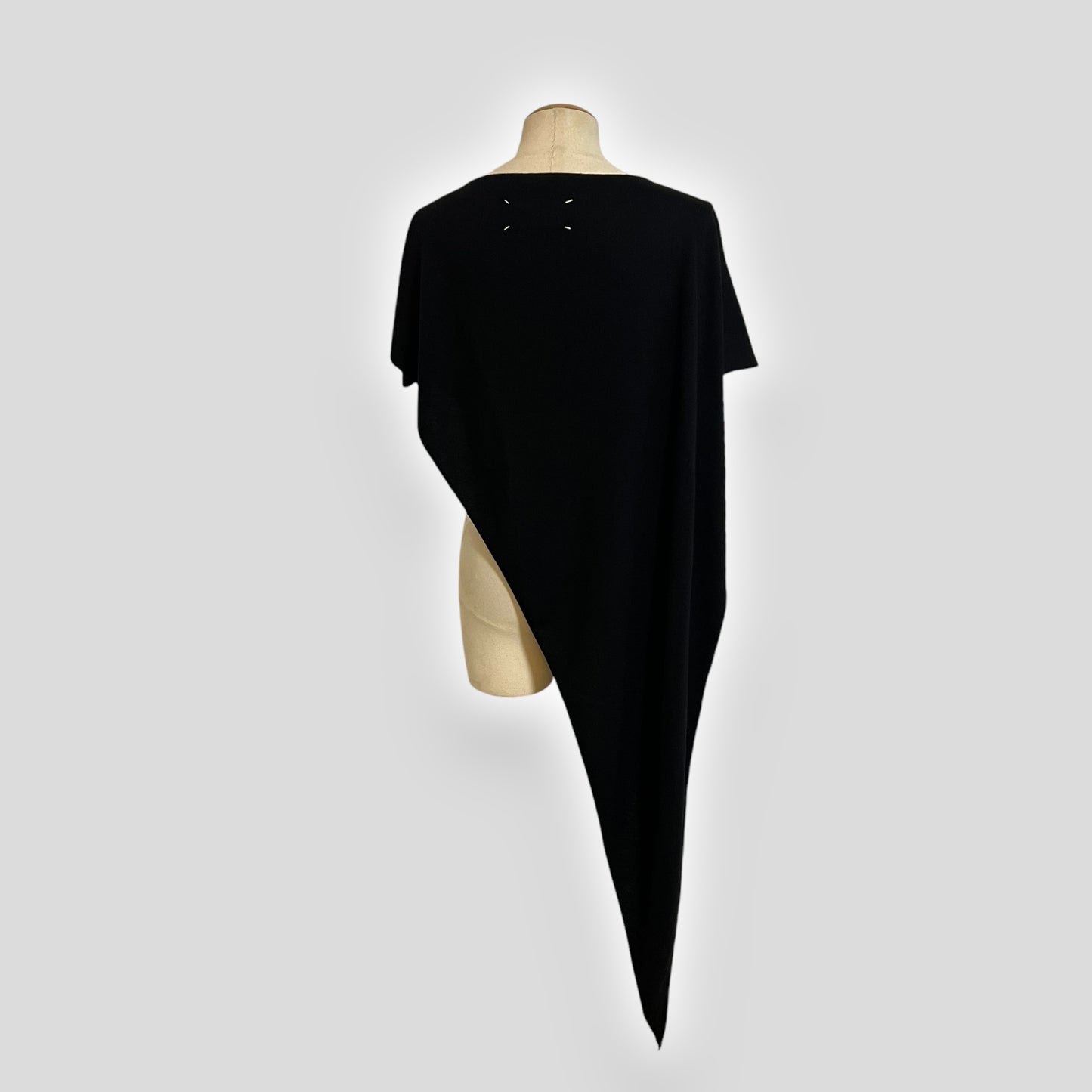 Maison Martin Margiela, Black Asymmetric Maxi Shirt, Fall/Winter 2008