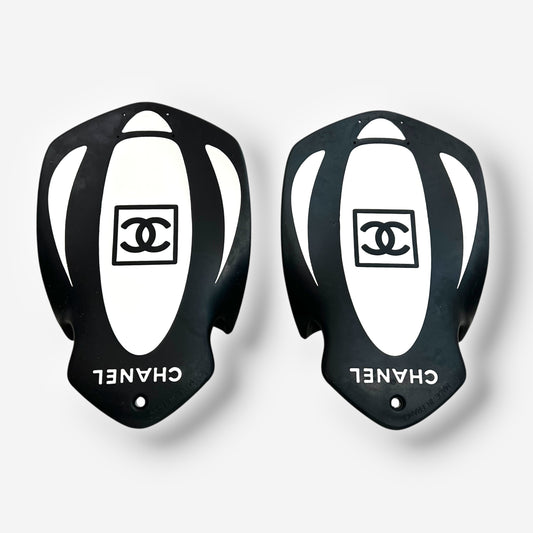 Chanel, rubber CC logo swim paddles, 1990s