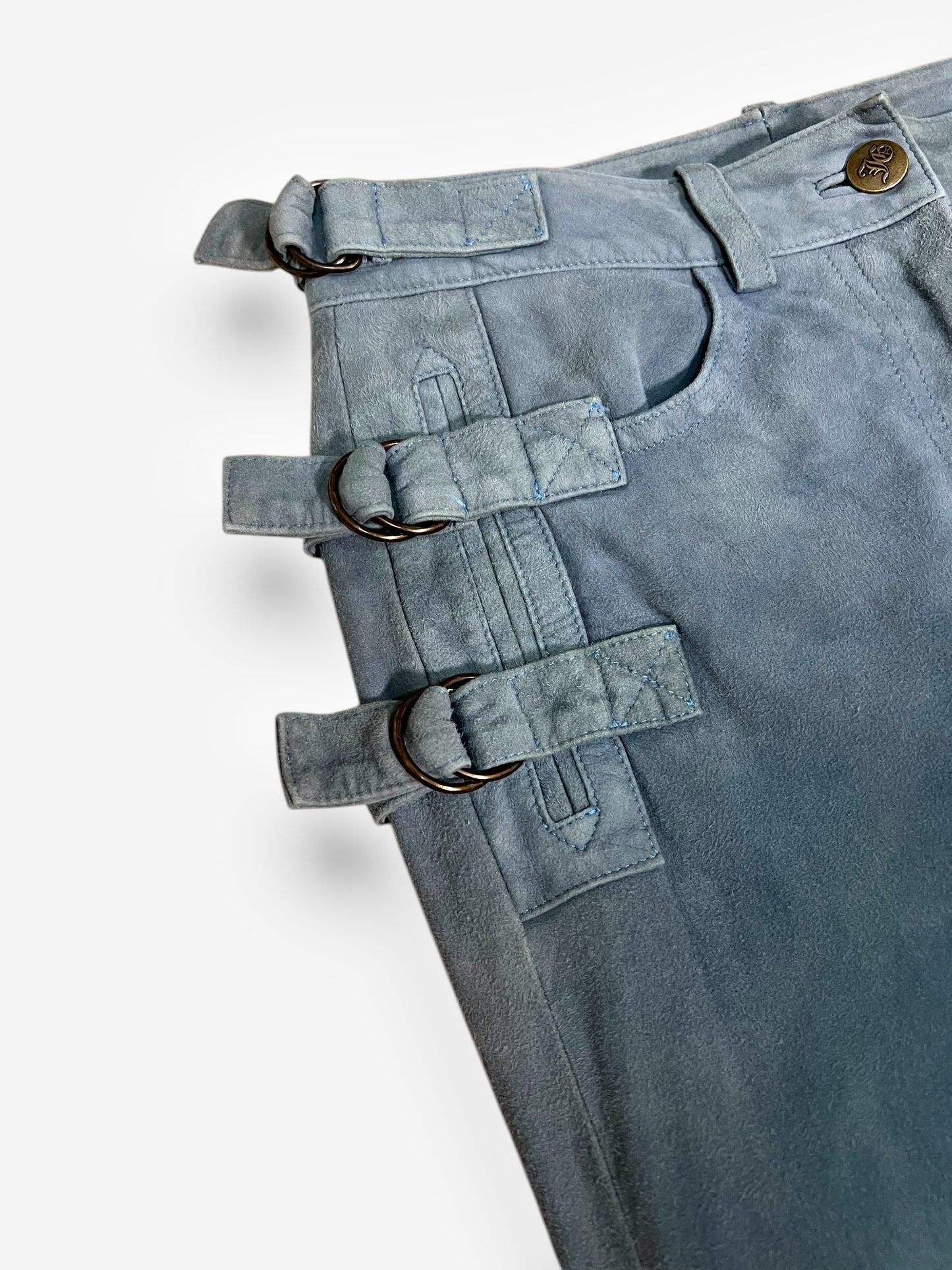 John Galliano, 2003, Suede Leather cargo Jacket and Pants