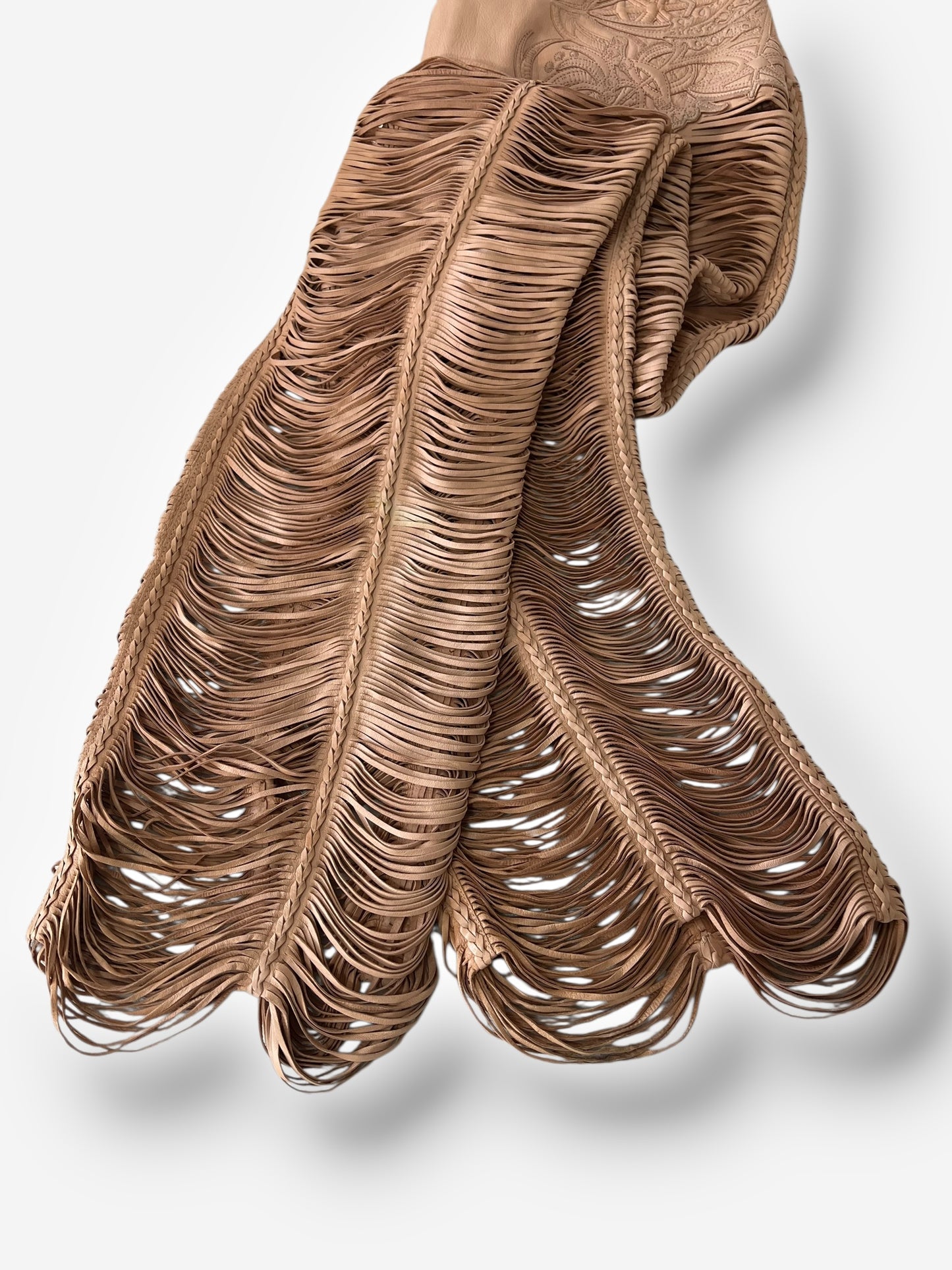 Roberto Cavalli 2013 Leather Cut-Out Pants