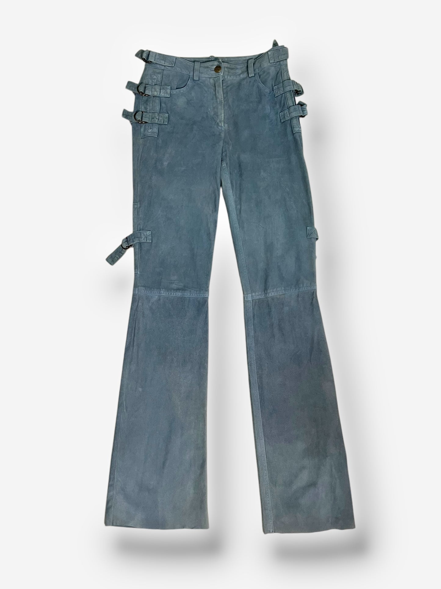 John Galliano, 2003, Suede Leather cargo Jacket and Pants