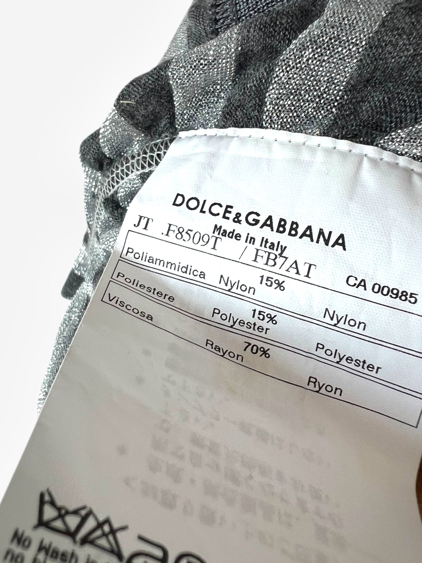Dolce & Gabbana 2000s Sheer Stripe Long Top
