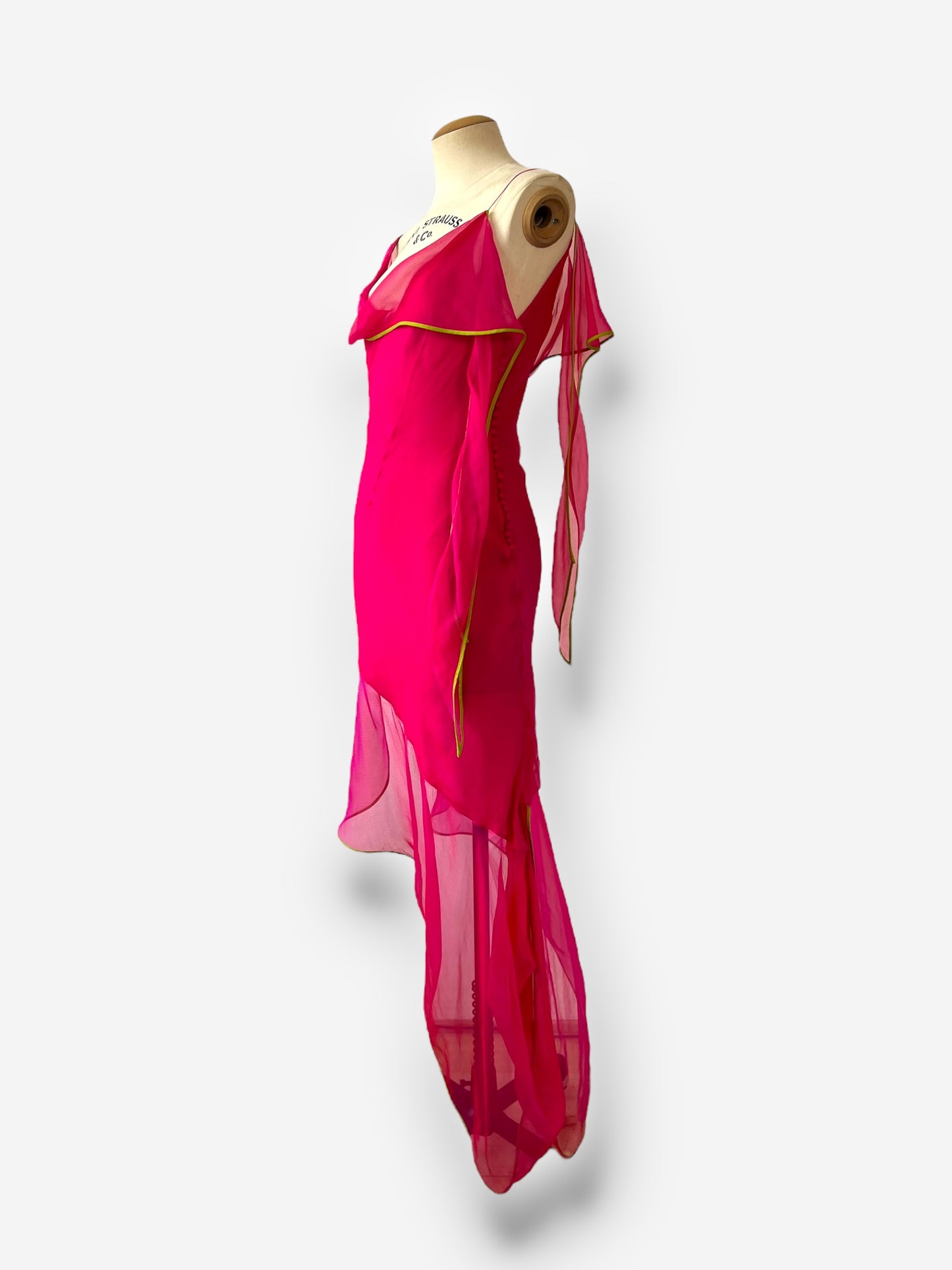 Christian Dior by John Galliano Silk Asymmetric Dress, 2005