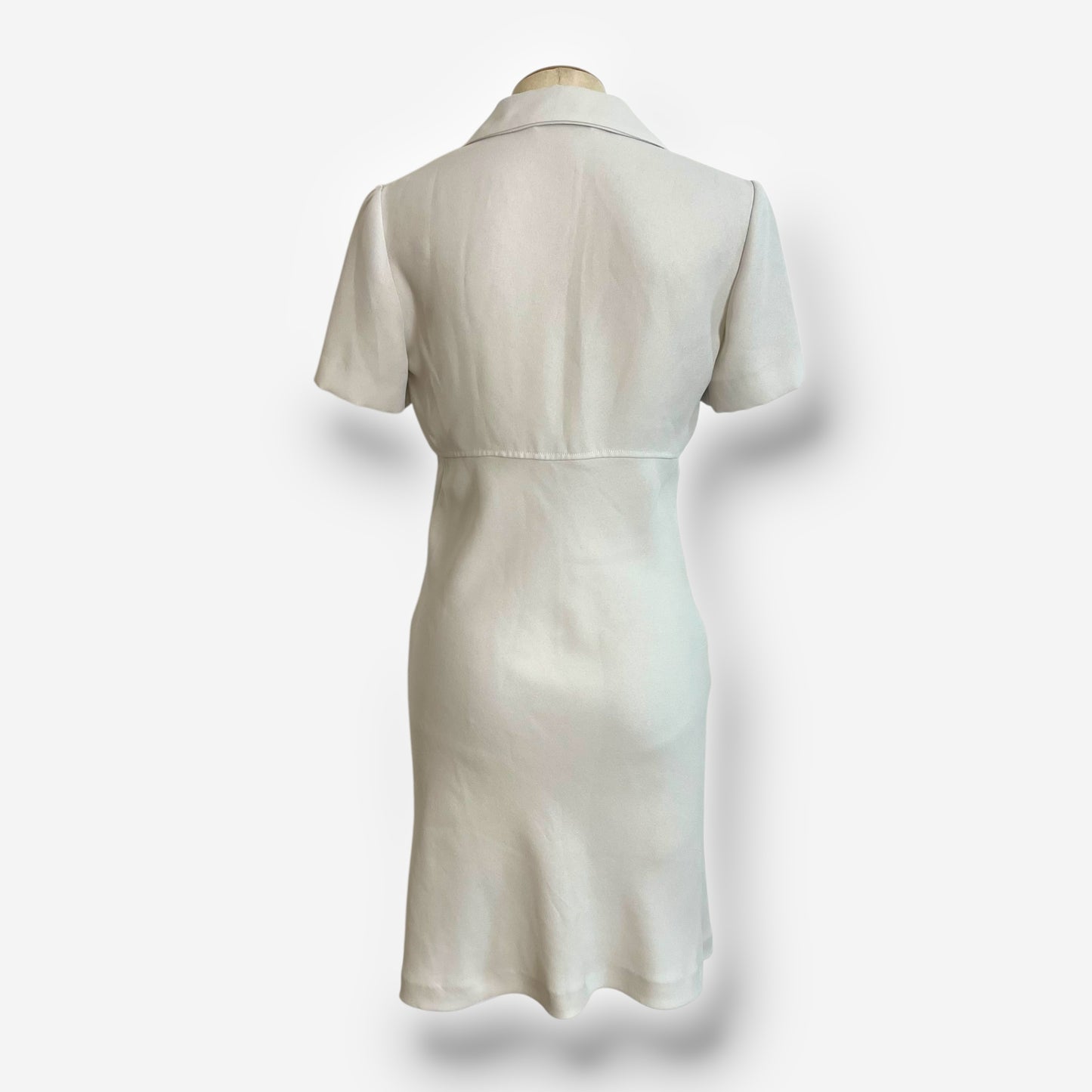 Miu Miu, White Shirt Dress with Button Front, circa 1995