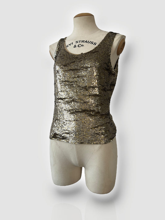 Alexander McQueen Metallic Sequin Tank Top, Spring/Summer 2003