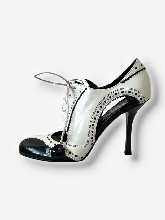 Christian Dior by John Galliano 2004 Spectator Patent Leather Pumps