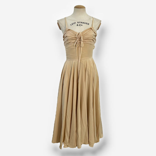 Christian Dior by John Galliano, Nude Silk Midi Dress, 2006