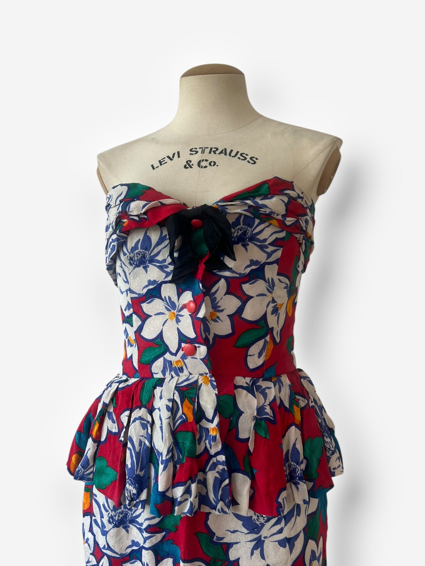 Vintage Christian Dior Silk Ensemble, circa 1980s — Hawaii Print