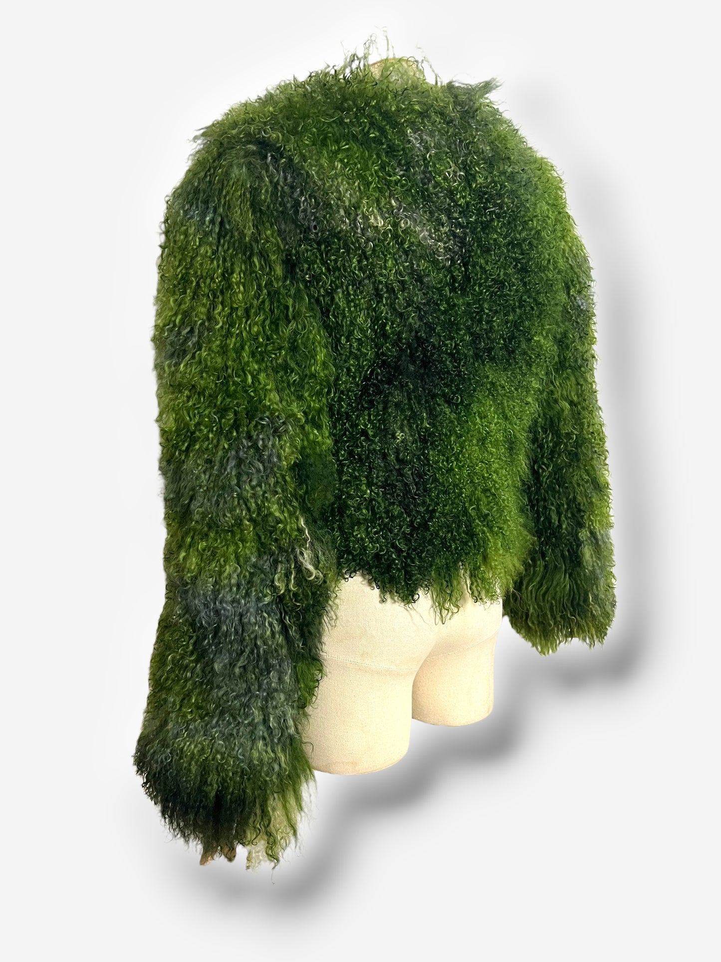 Armani Collezioni Green Shearling Fur Coat, Fall/Winter 2001