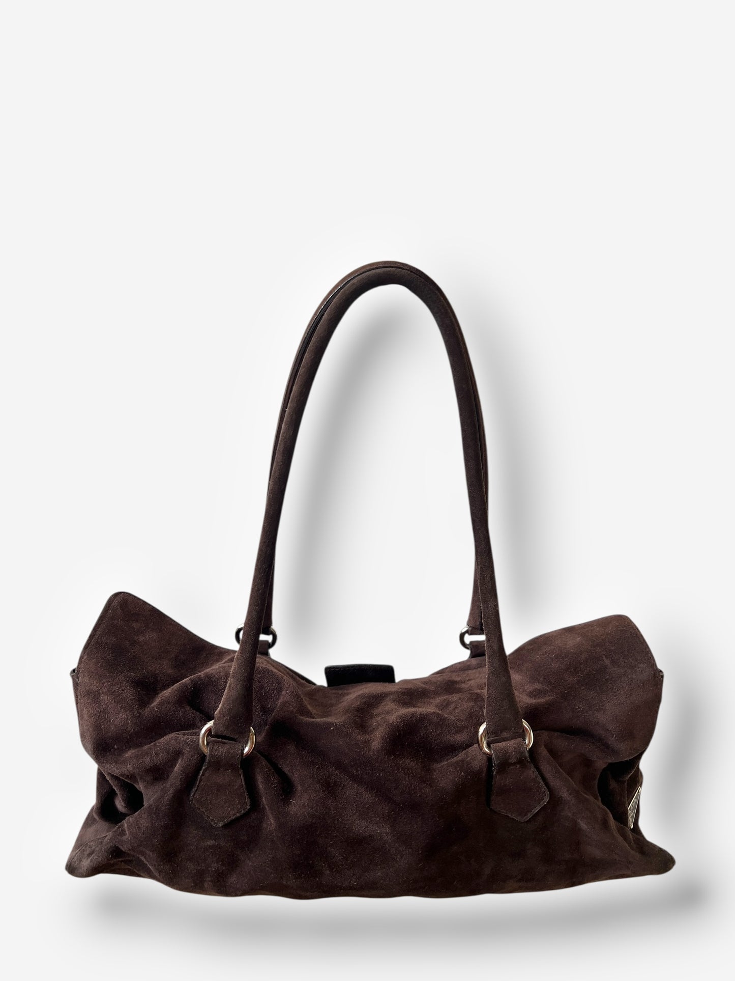 Prada Suede Camoscio Easy Shoulder Bag, 2000s