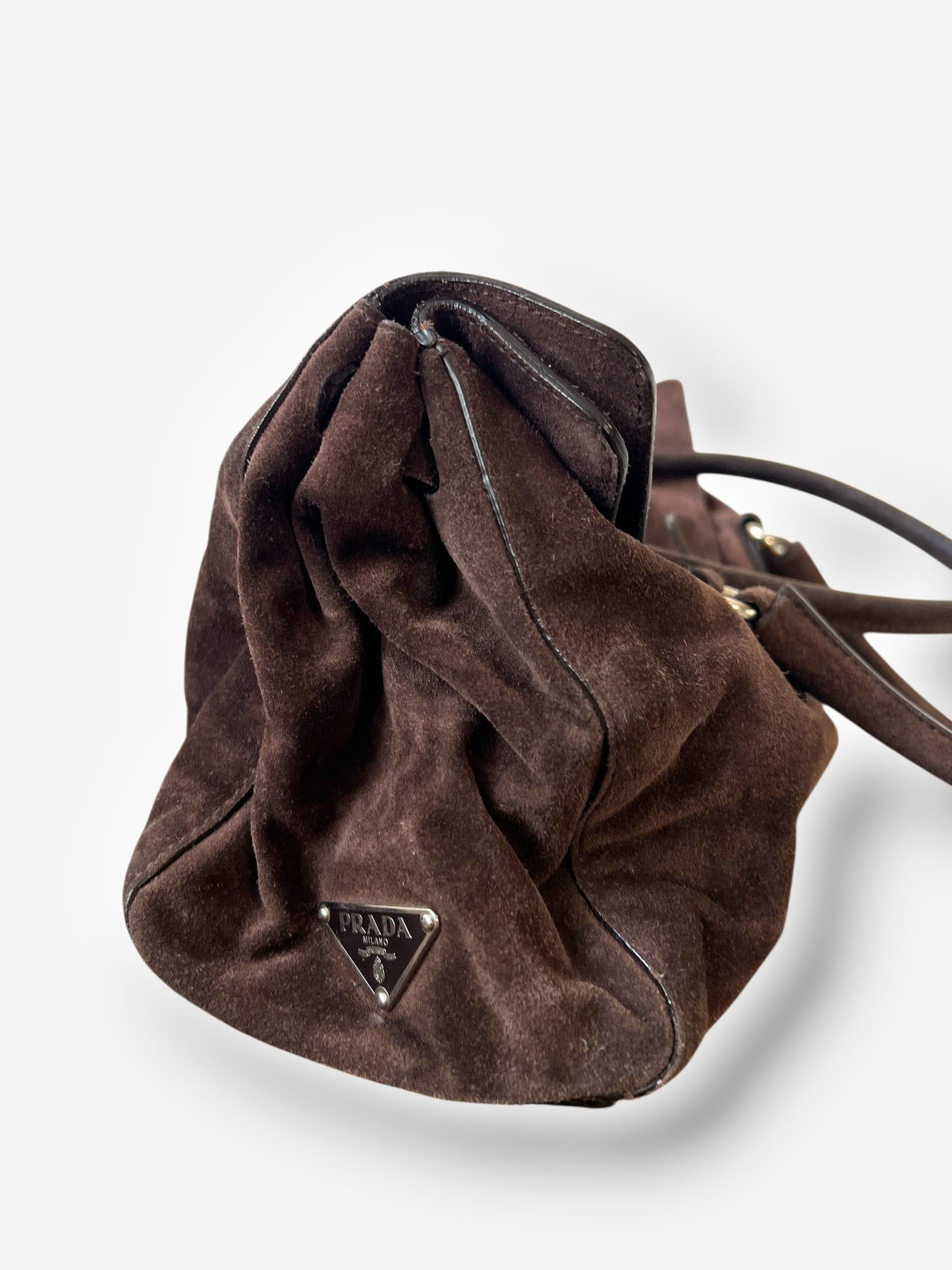 Prada Suede Camoscio Easy Shoulder Bag, 2000s