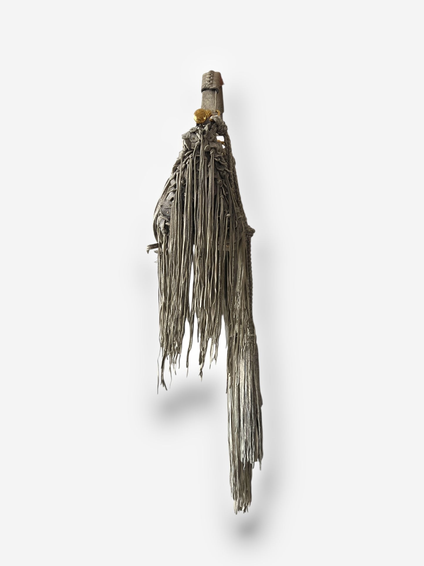 Roberto Cavalli 2011 Fringed Doctor Bag Distressed Suede
