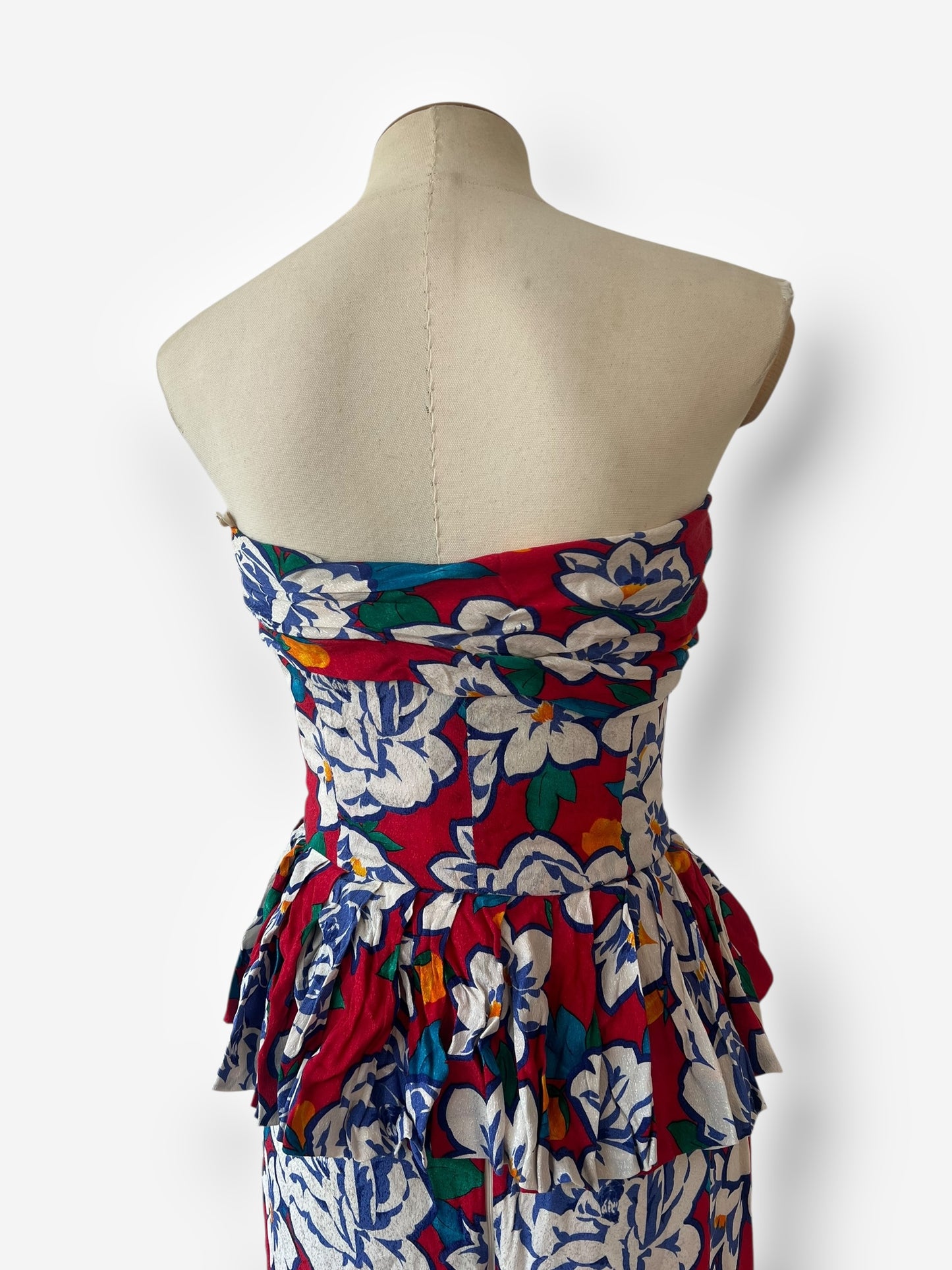 Vintage Christian Dior Silk Ensemble, circa 1980s — Hawaii Print