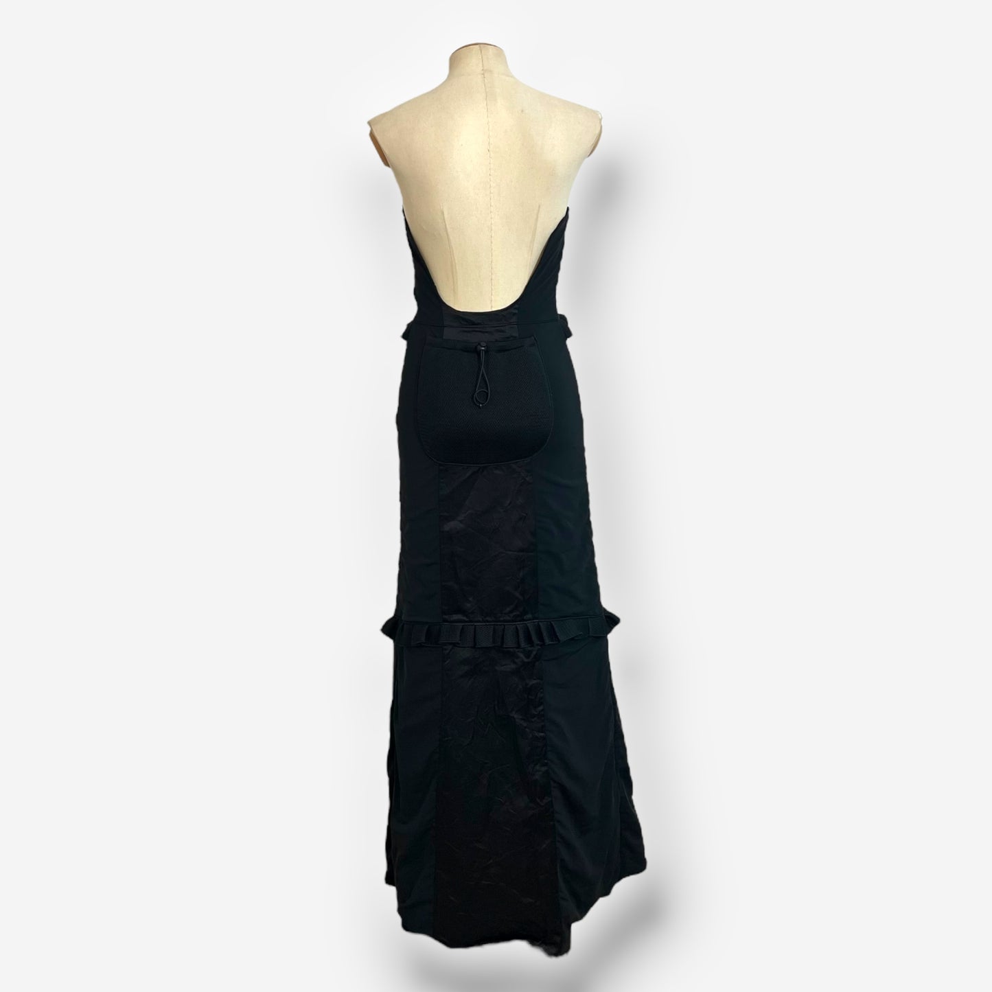 Miu Miu, Black Strapless Ruffle Maxi Dress, Fall/Winter 1999 – Look 42