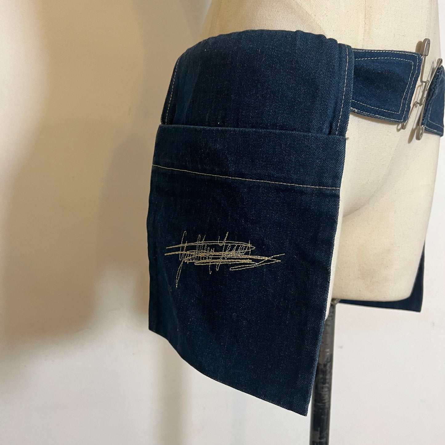00’s Jean Paul Gaultier, denim hip bags