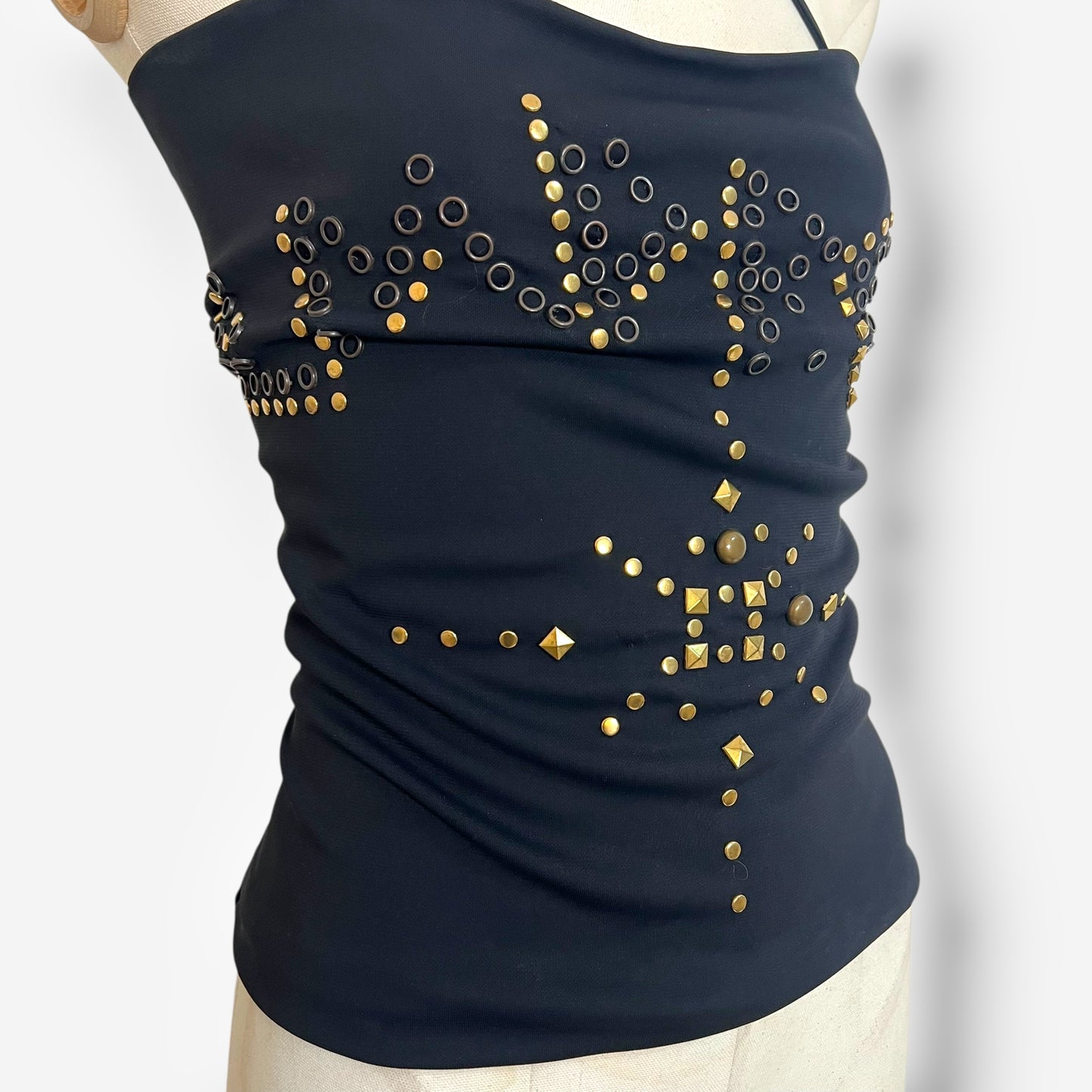 D&G Studded Lace-Up Halter Top – Spring/Summer 2003