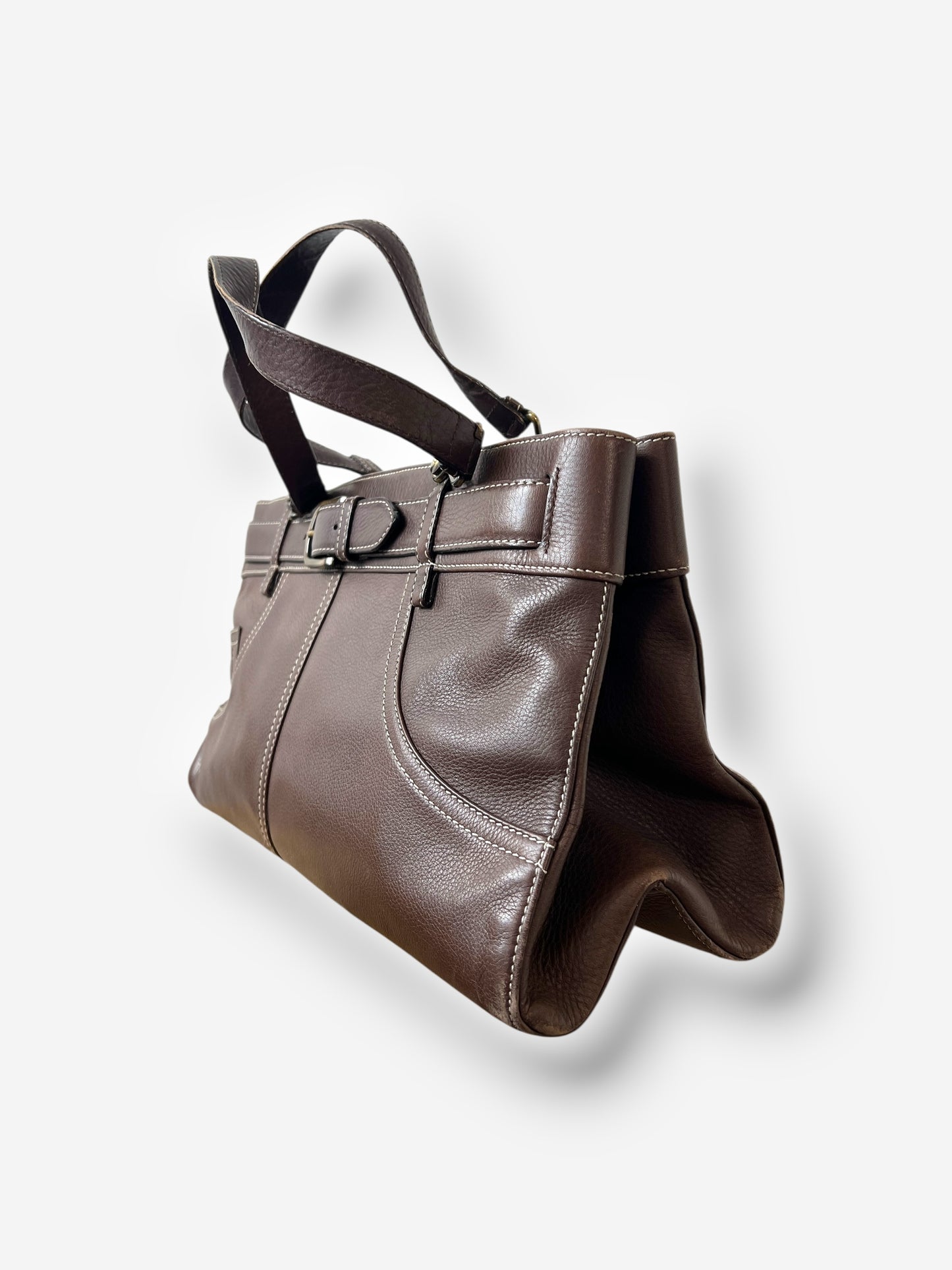 Christian Dior by John Galliano Leather Jeans Pocket Tote, 2001