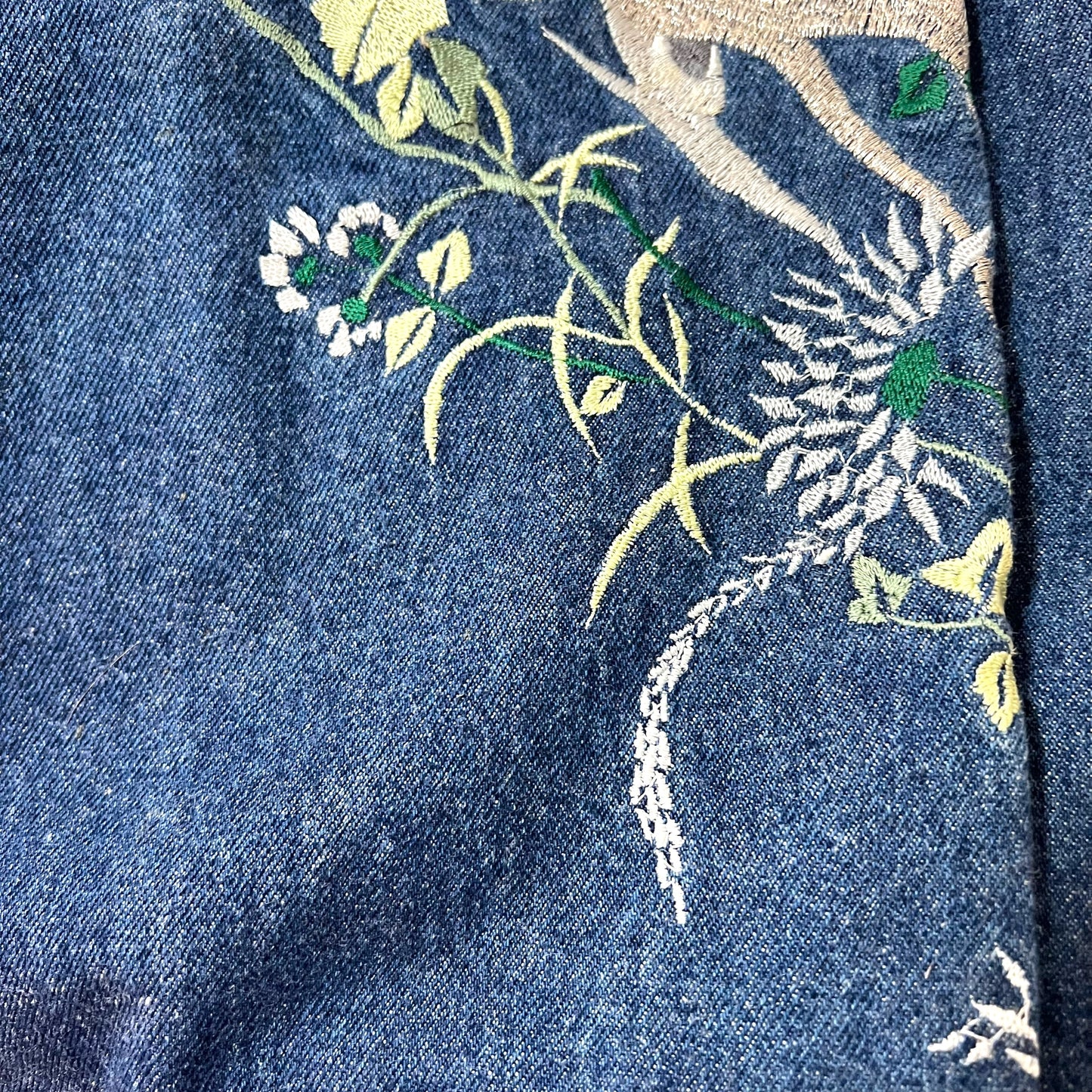 Alexander McQueen, Blue Embroidered Jeans, Spring/Summer 1999
