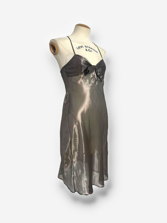 Christian Dior by John Galliano Sheer Silver Slip Dress – Spring/Summer 2003