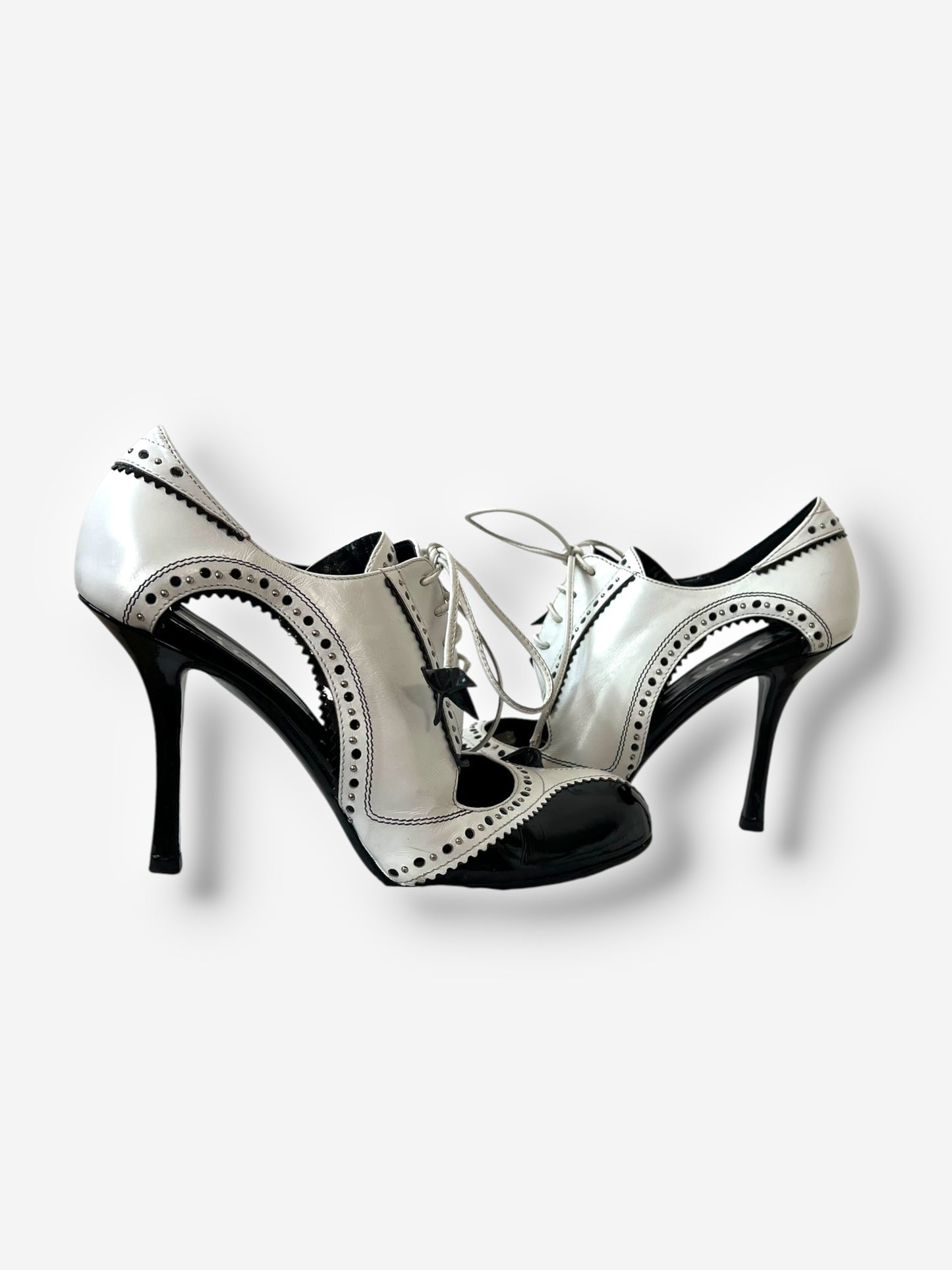 Christian Dior by John Galliano 2004 Spectator Patent Leather Pumps