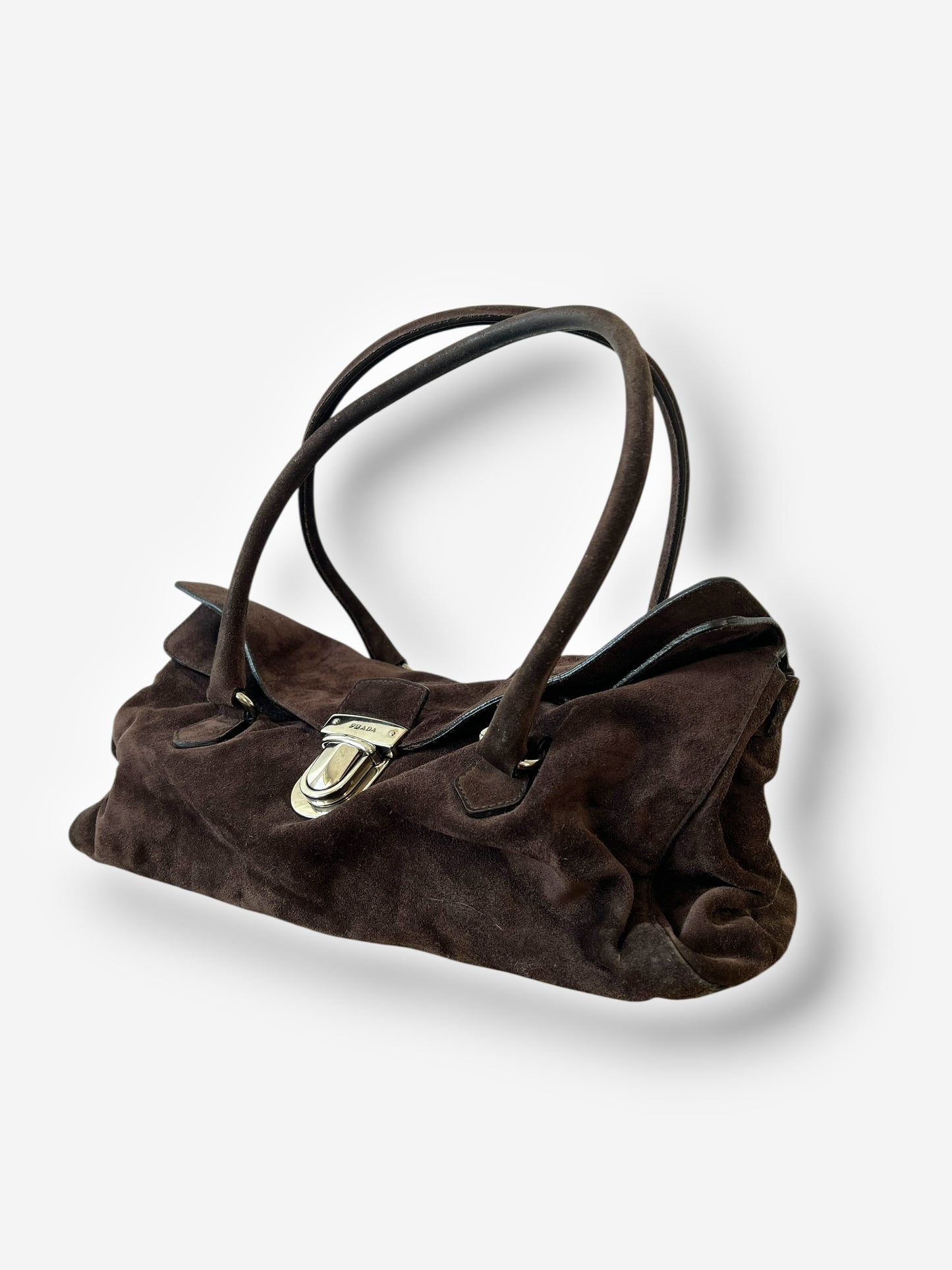 Prada Suede Camoscio Easy Shoulder Bag, 2000s