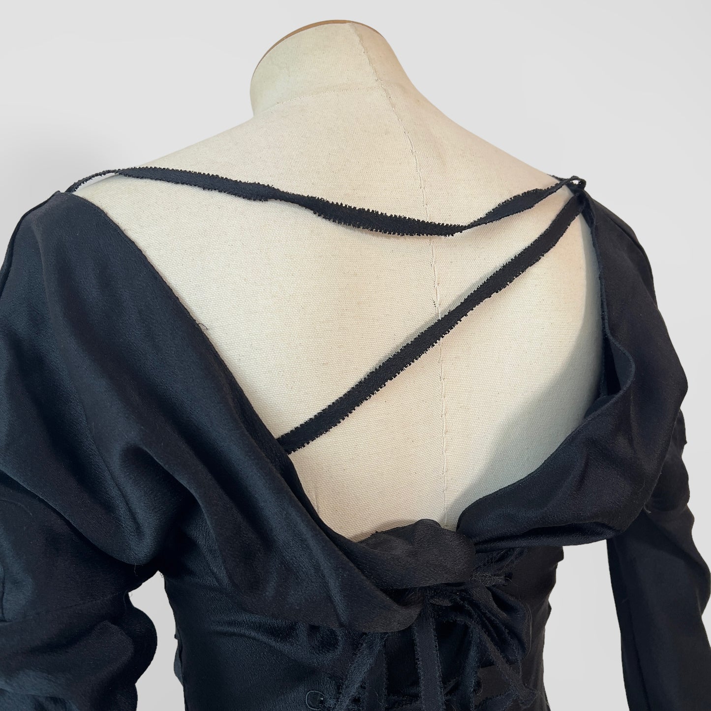 2002 Gucci silk lace up two piece