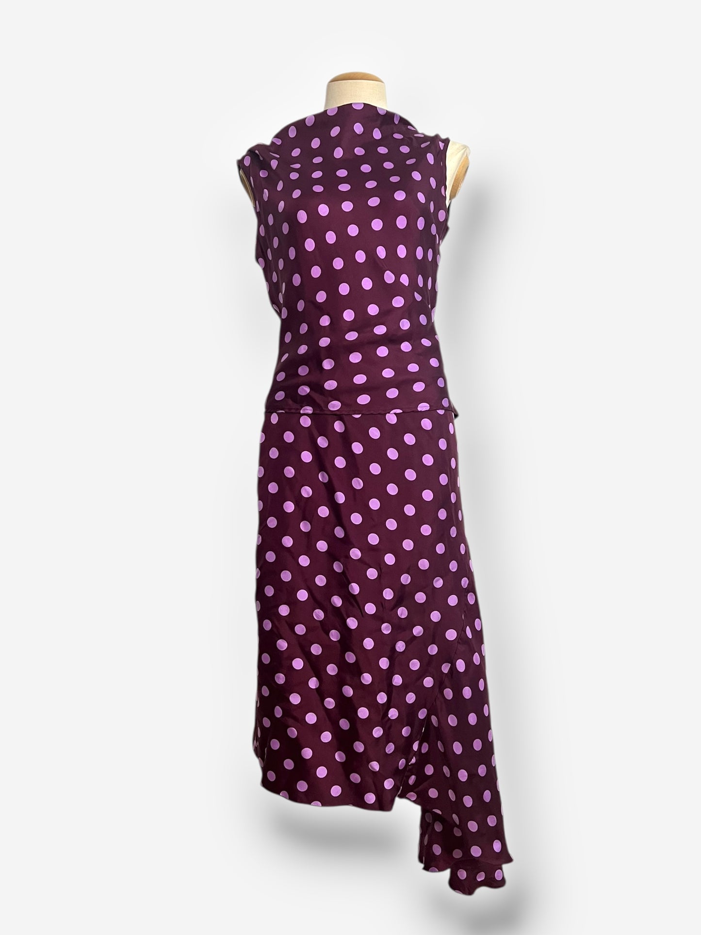 Joseph, 2000s polka dot silk ensemble