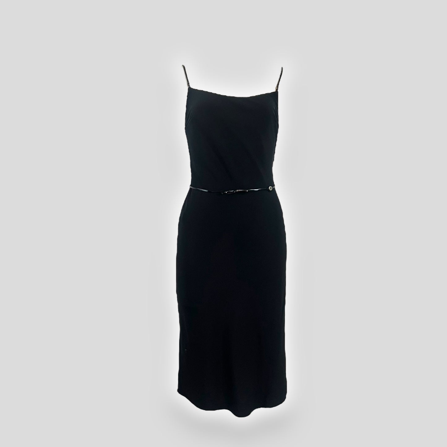 Prada c. 1999 open back thong dress