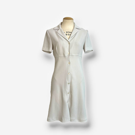 Miu Miu, White Shirt Dress with Button Front, circa 1995