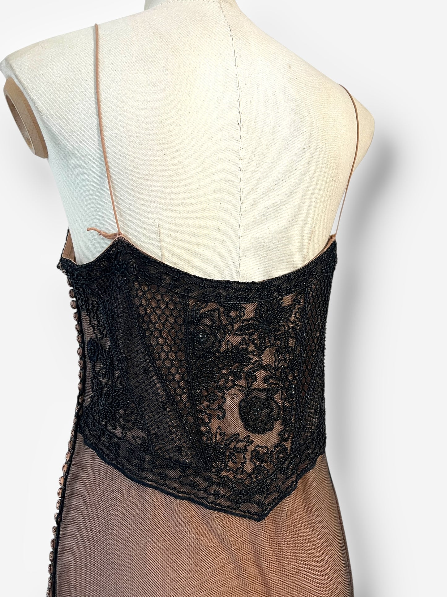 Dior by John Galliano 2005 beaded lace style gown