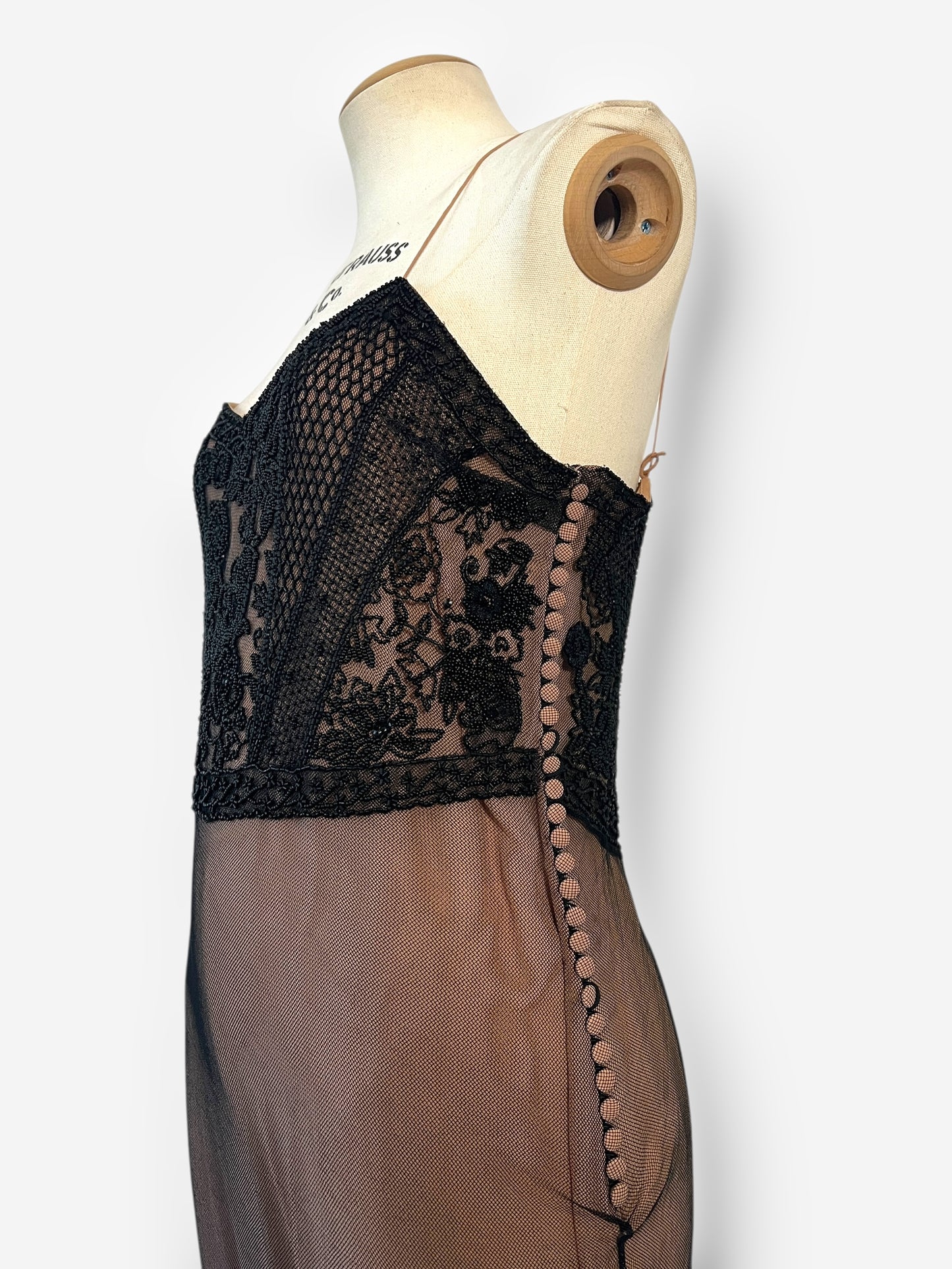 Dior by John Galliano 2005 beaded lace style gown