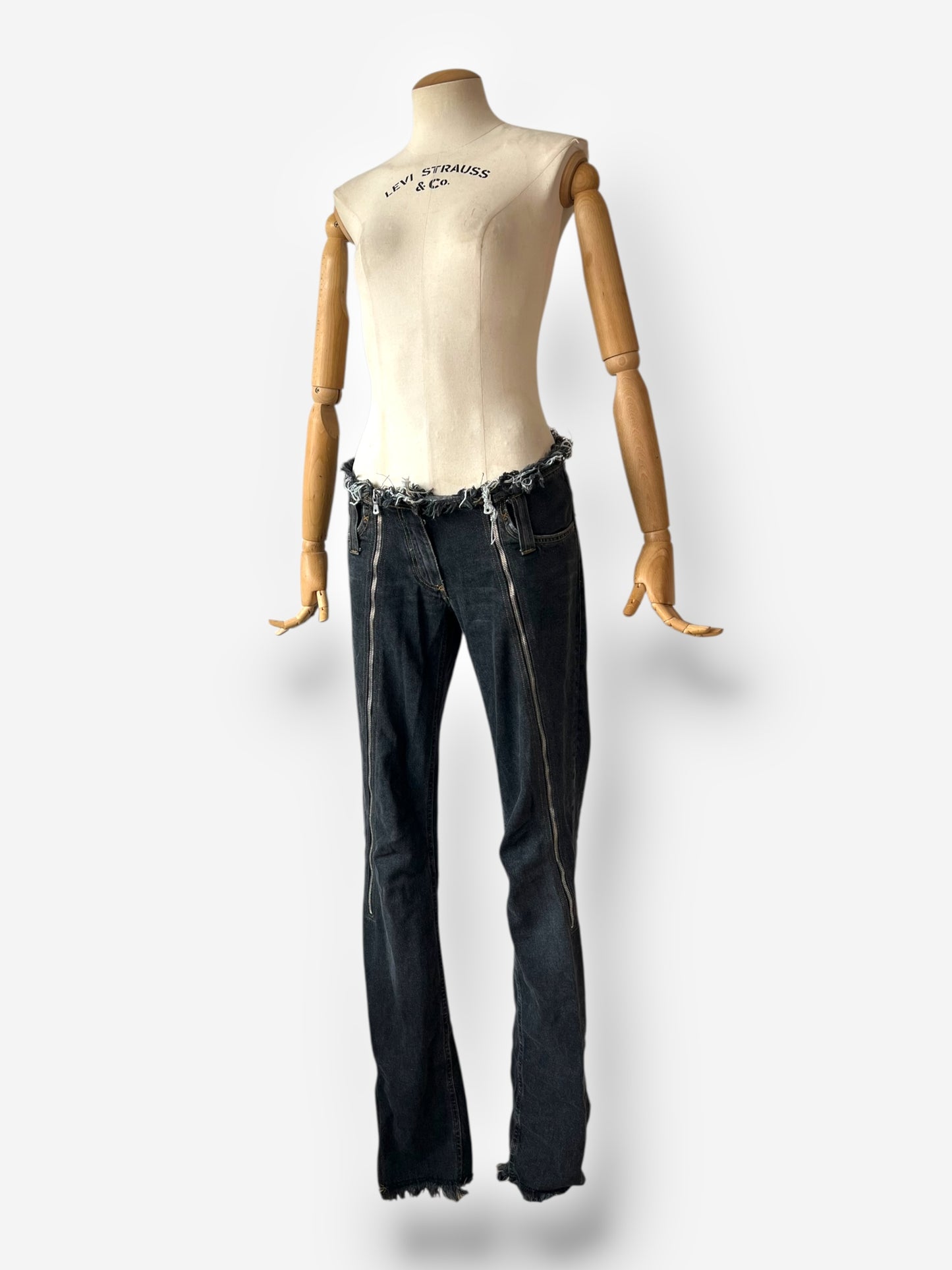 Dolce & Gabbana Spring/Summer 2003 Denim Zip-Up Pants