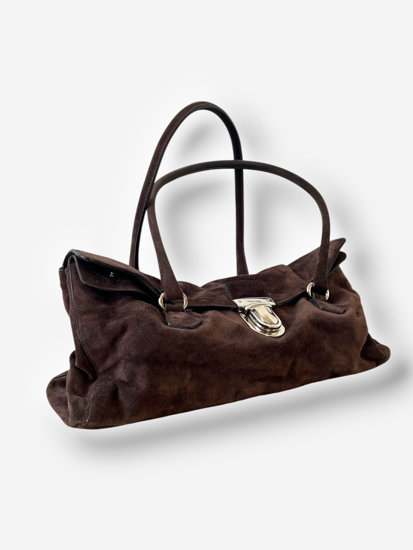 Prada Suede Camoscio Easy Shoulder Bag, 2000s