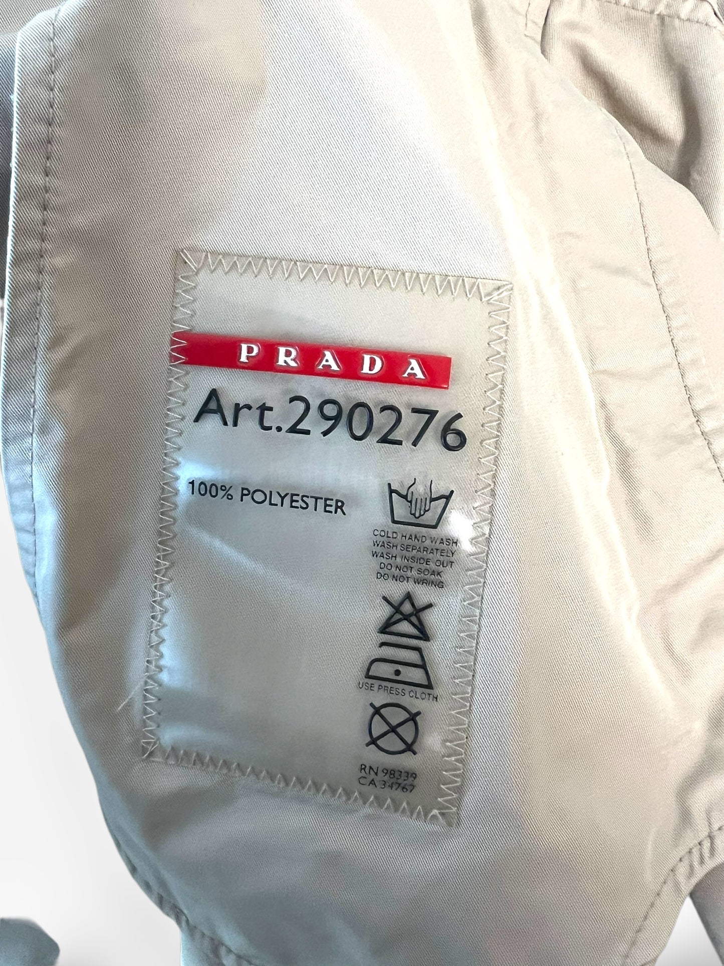 Prada Sport Pleated Trench Coat – 2011 Collection