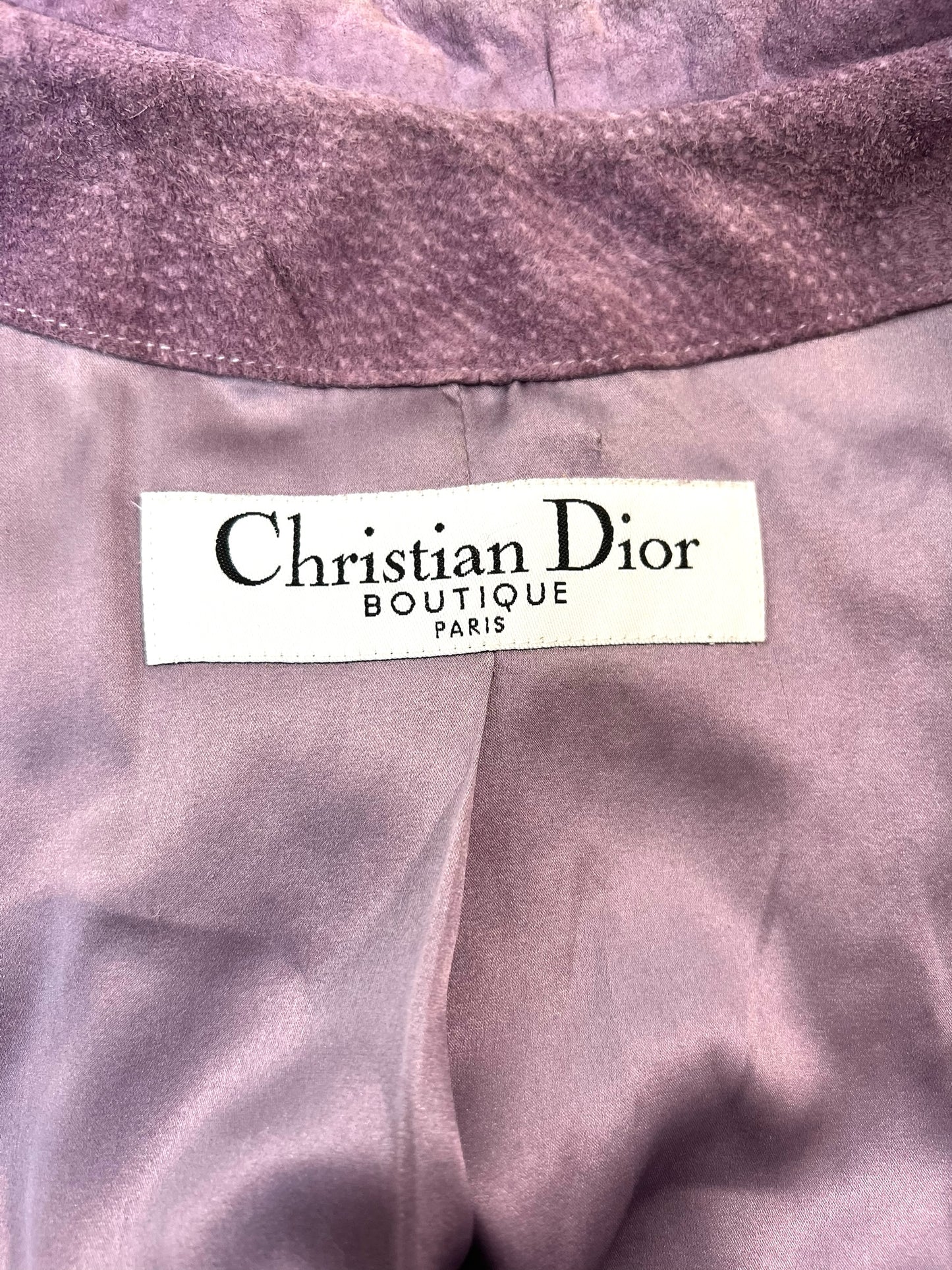 Christian Dior F/W 2003 Lilac Suede Biker Ensemble