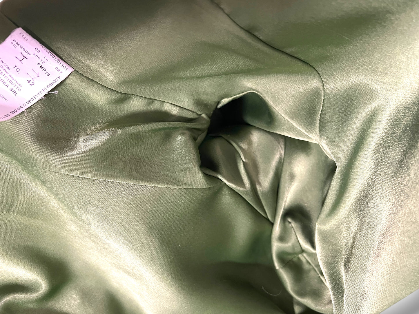 Armani Collezioni Green Shearling Fur Coat, Fall/Winter 2001