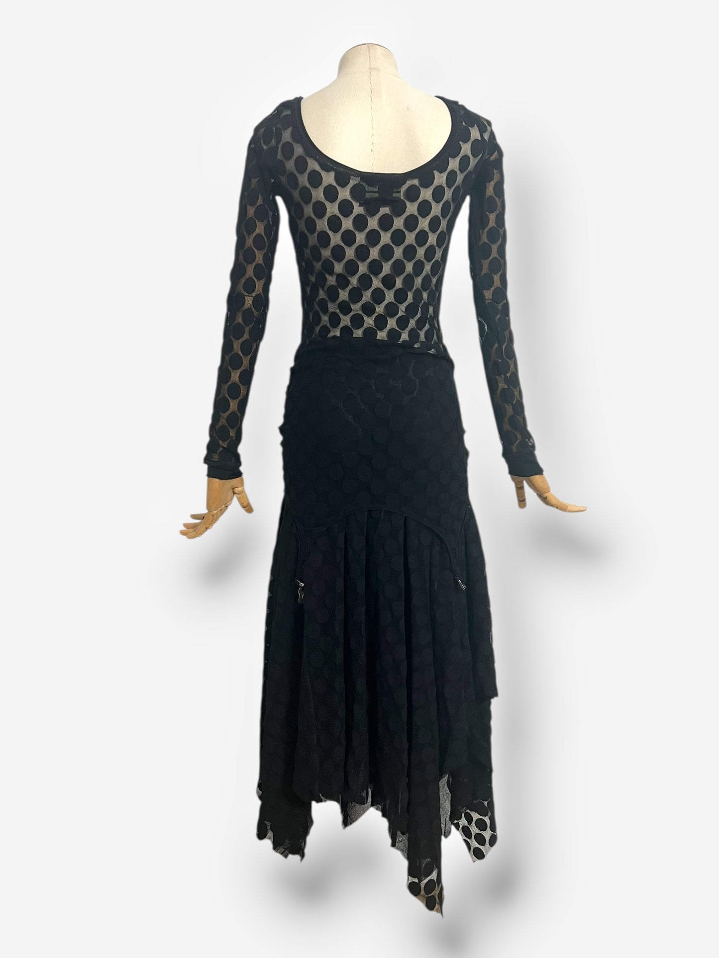 Jean Paul Gaultier, Fall/Winter 2003 Dotted Mesh Two-Piece Set
