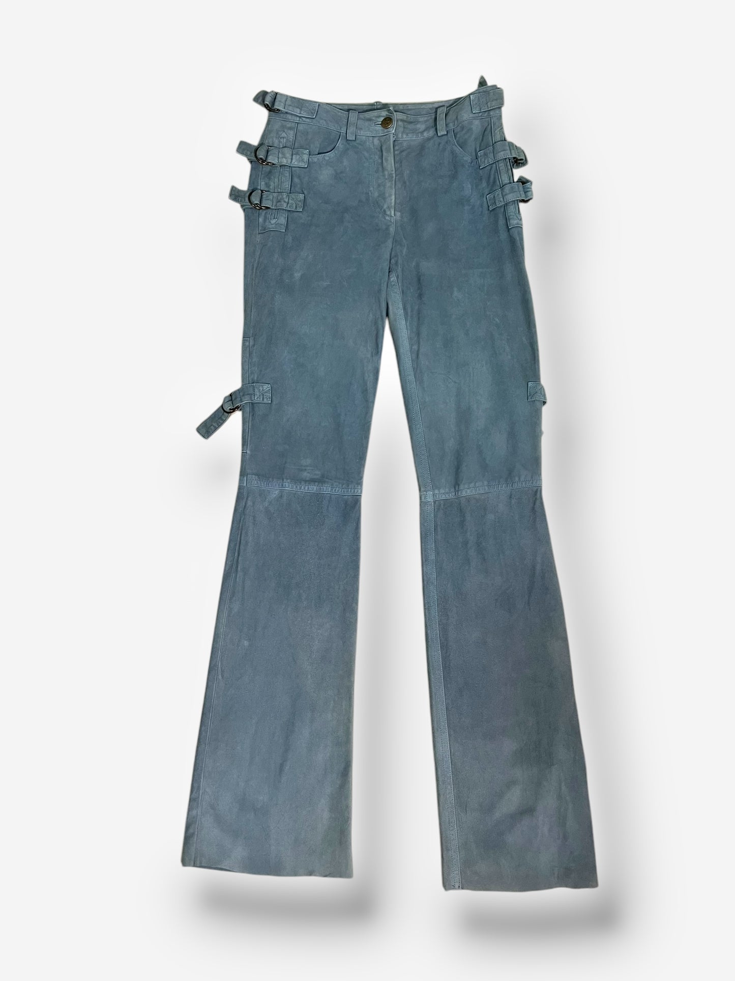John Galliano, 2003, Suede Leather cargo Jacket and Pants