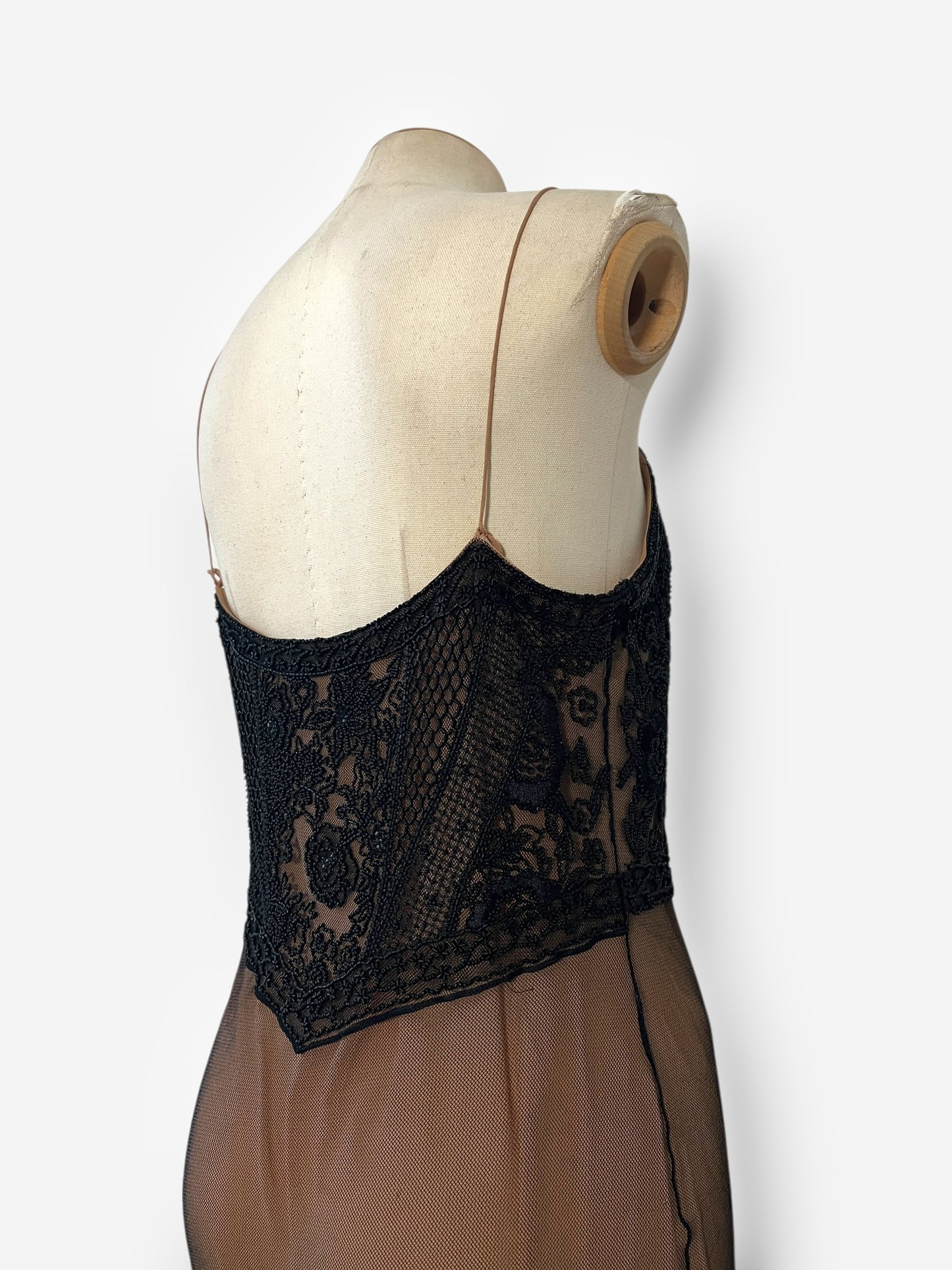 Dior by John Galliano 2005 beaded lace style gown