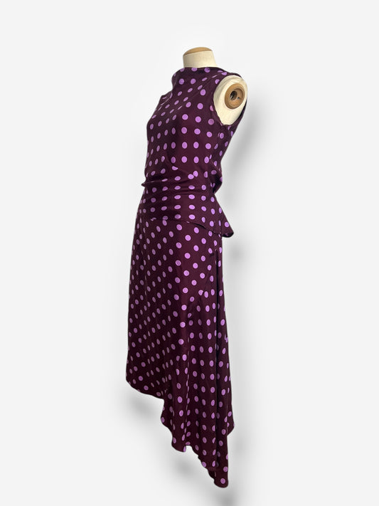 Joseph, 2000s polka dot silk ensemble