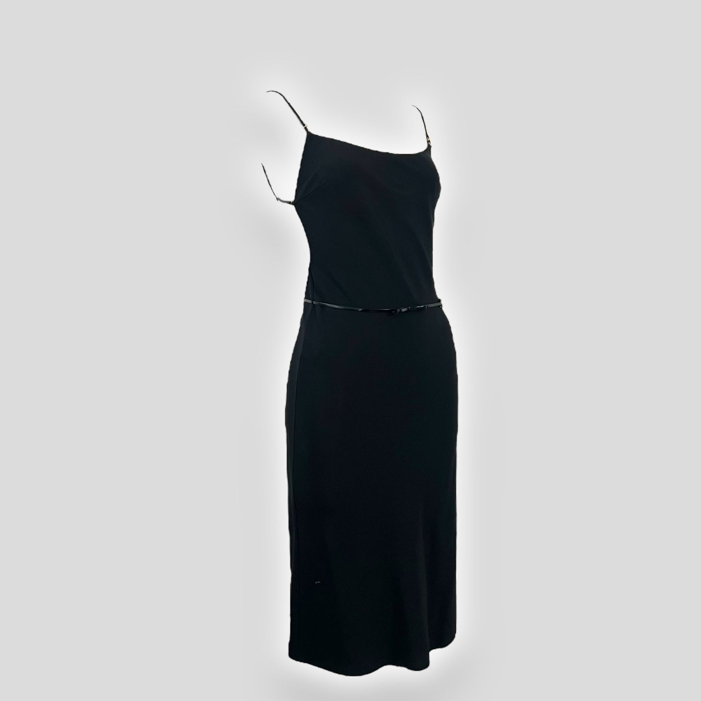 Prada c. 1999 open back thong dress