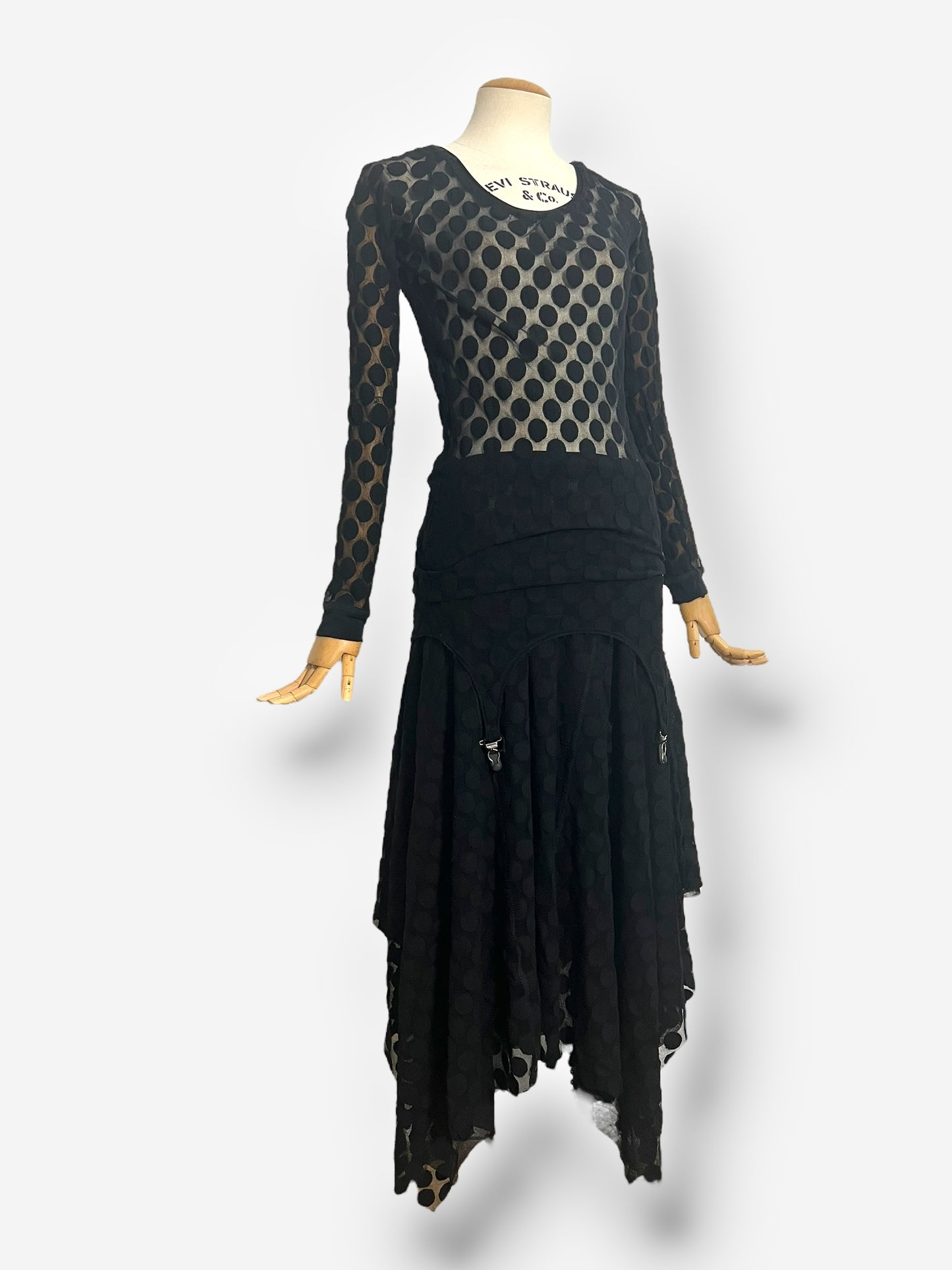 Jean Paul Gaultier, Fall/Winter 2003 Dotted Mesh Two-Piece Set