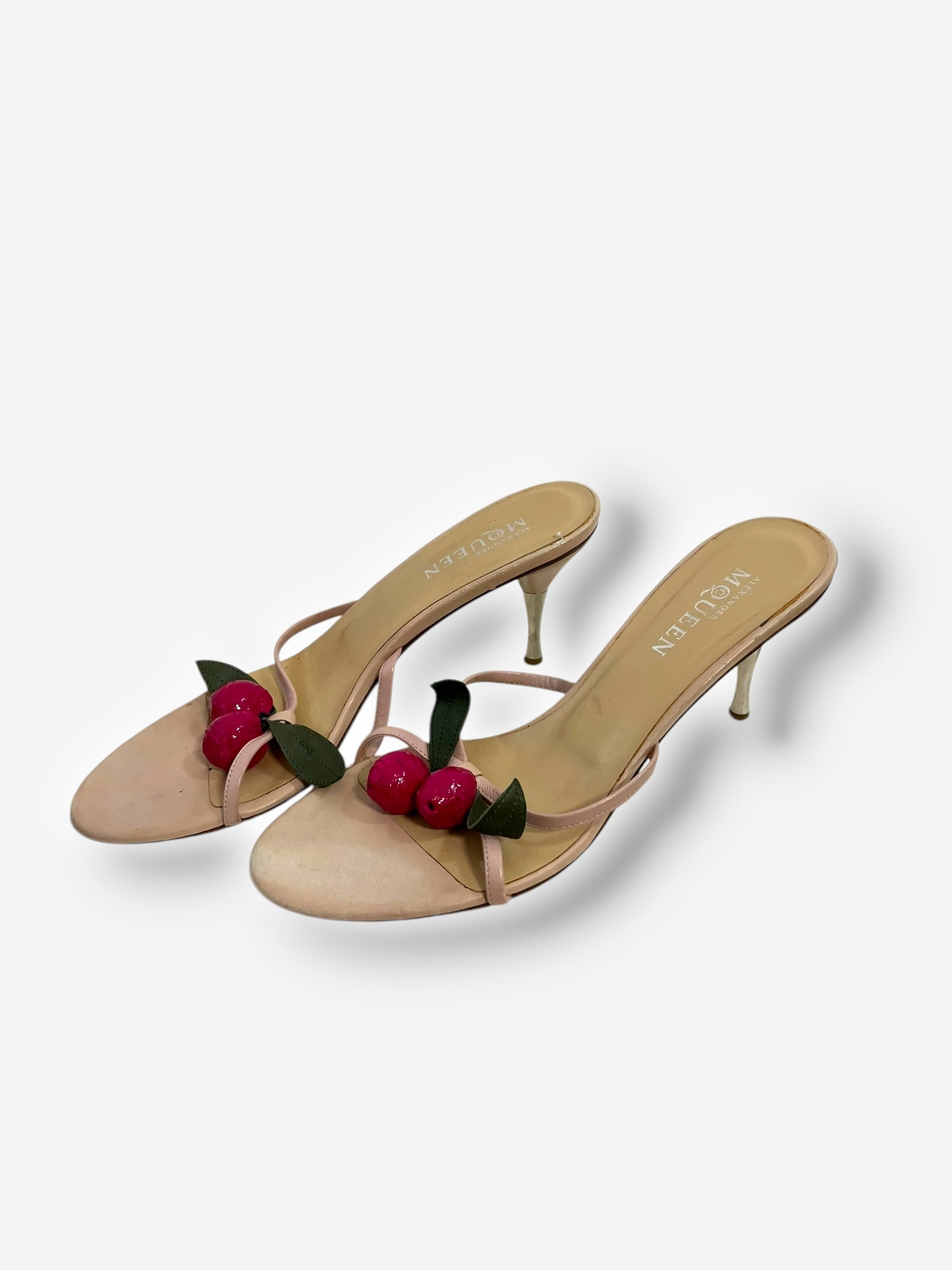 Alexander McQueen, Cherry Embellished Kitten Heels, Spring/Summer