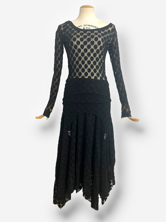 Jean Paul Gaultier, Fall/Winter 2003 Dotted Mesh Two-Piece Set