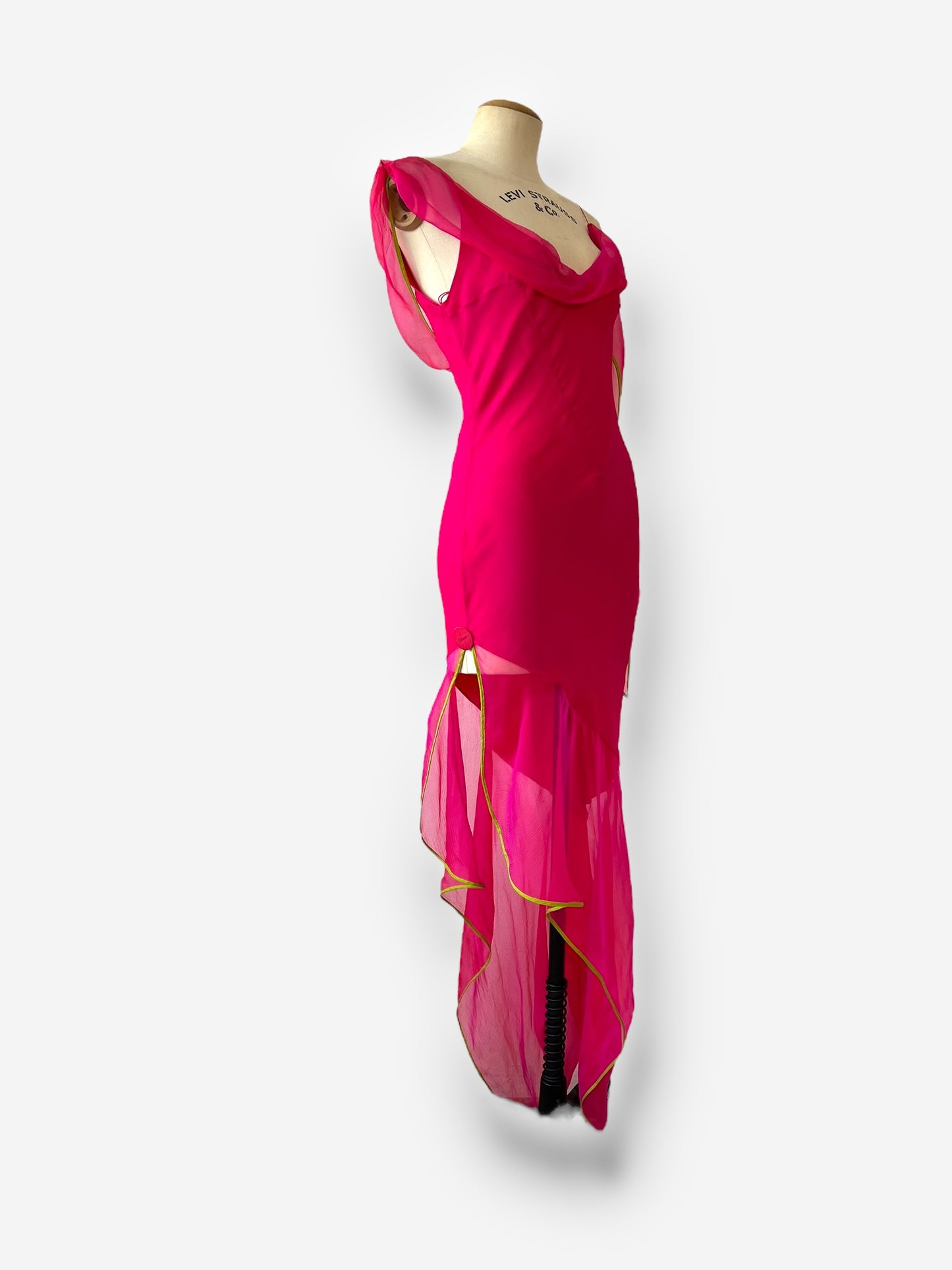 Christian Dior by John Galliano Silk Asymmetric Dress, 2005