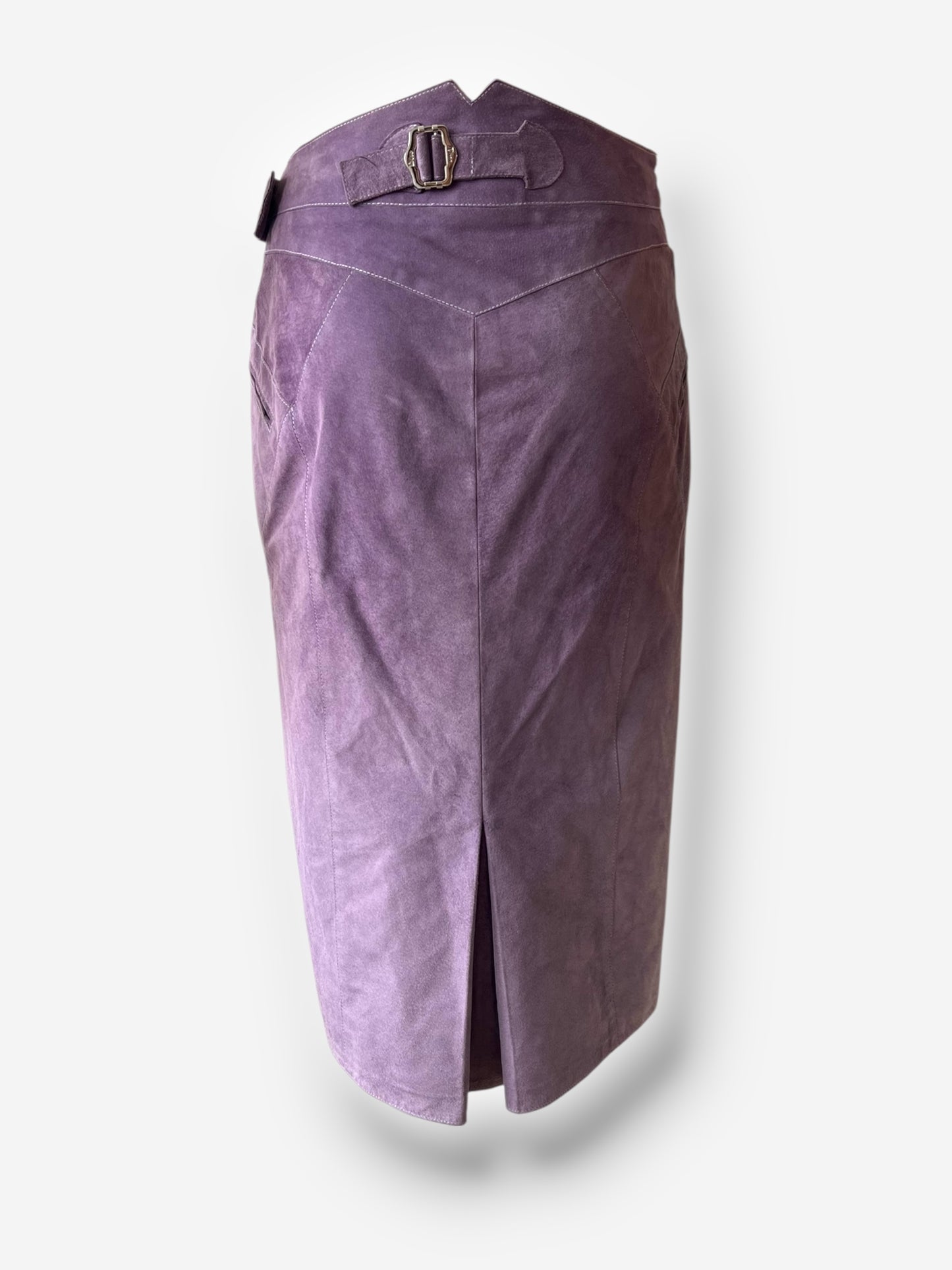 Christian Dior F/W 2003 Lilac Suede Biker Ensemble
